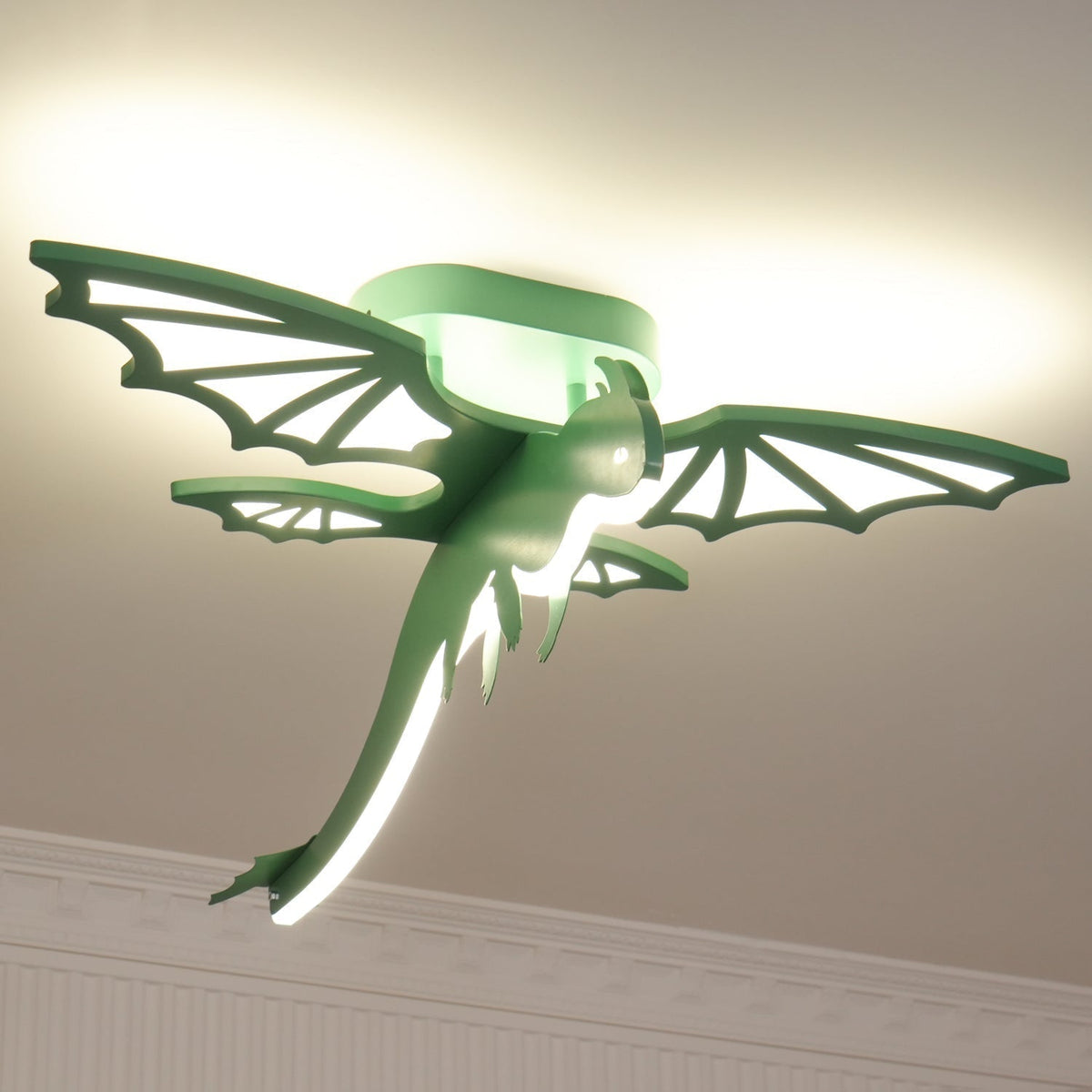 Miriora Ceiling Light Green Dinosaur LED