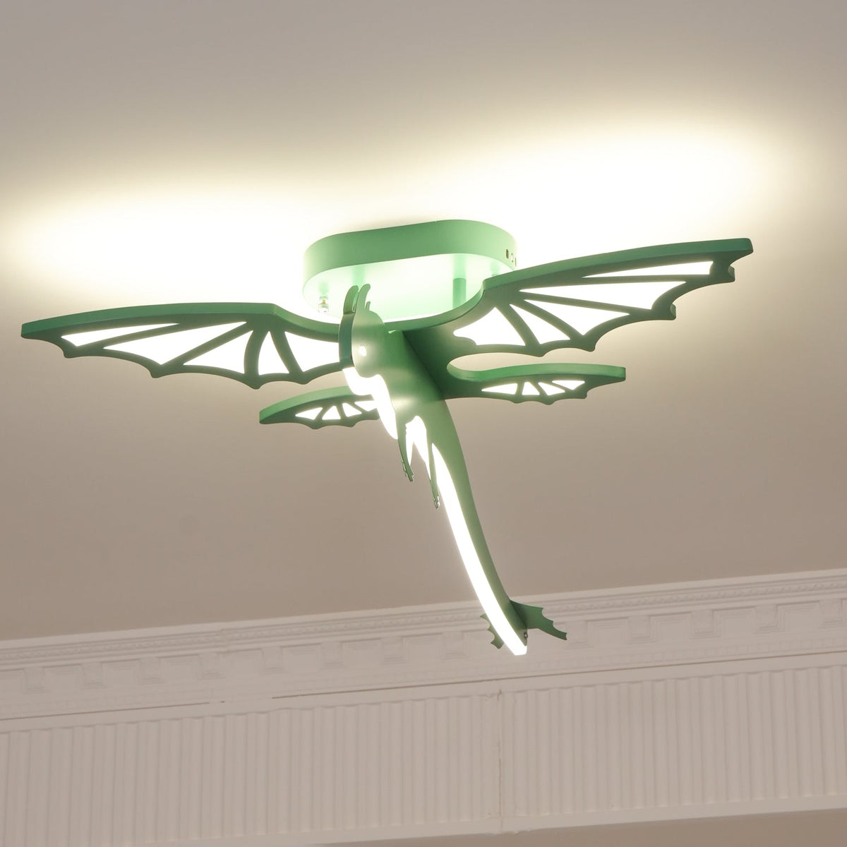 Miriora Ceiling Light Green Dinosaur LED