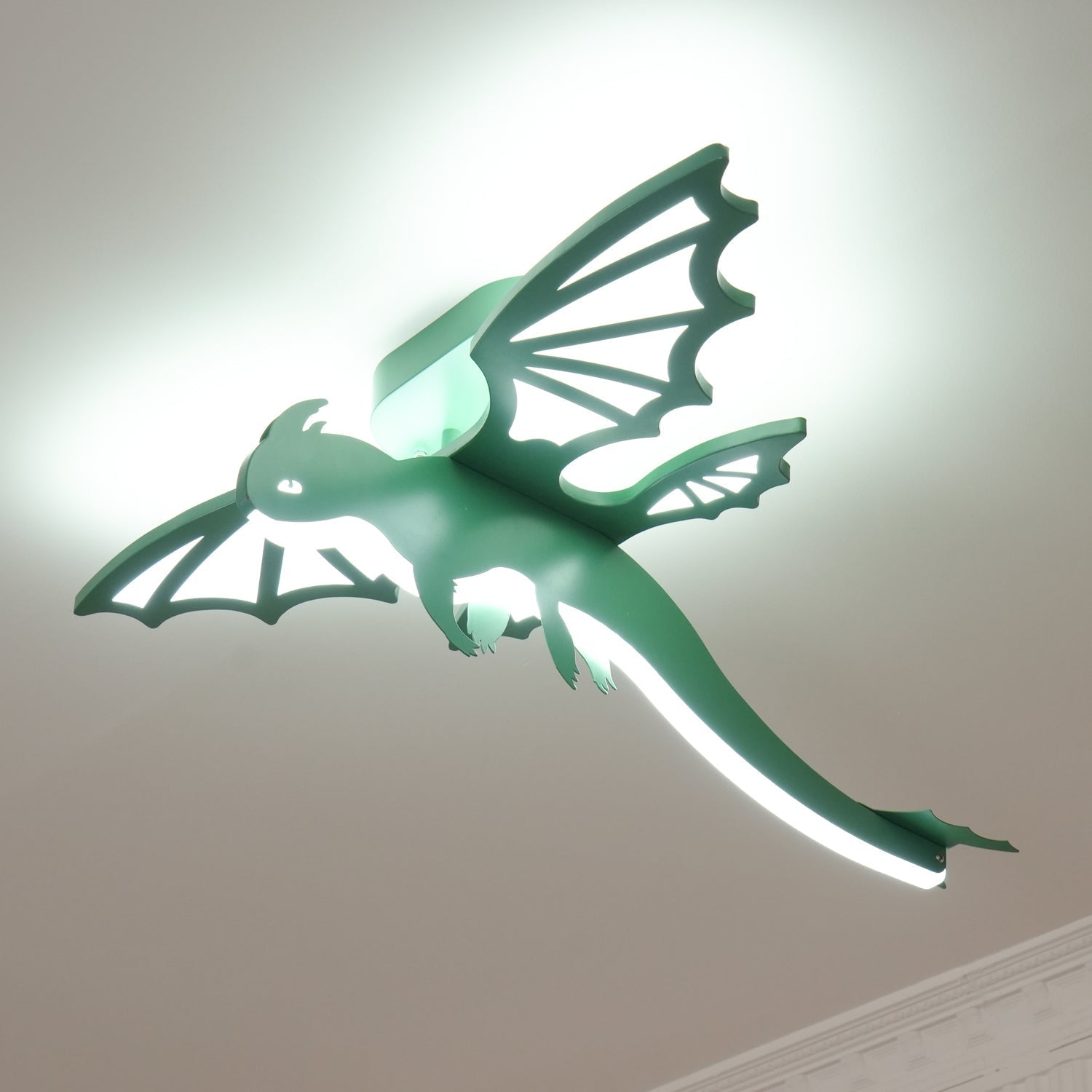 Miriora Ceiling Light Green Dinosaur LED