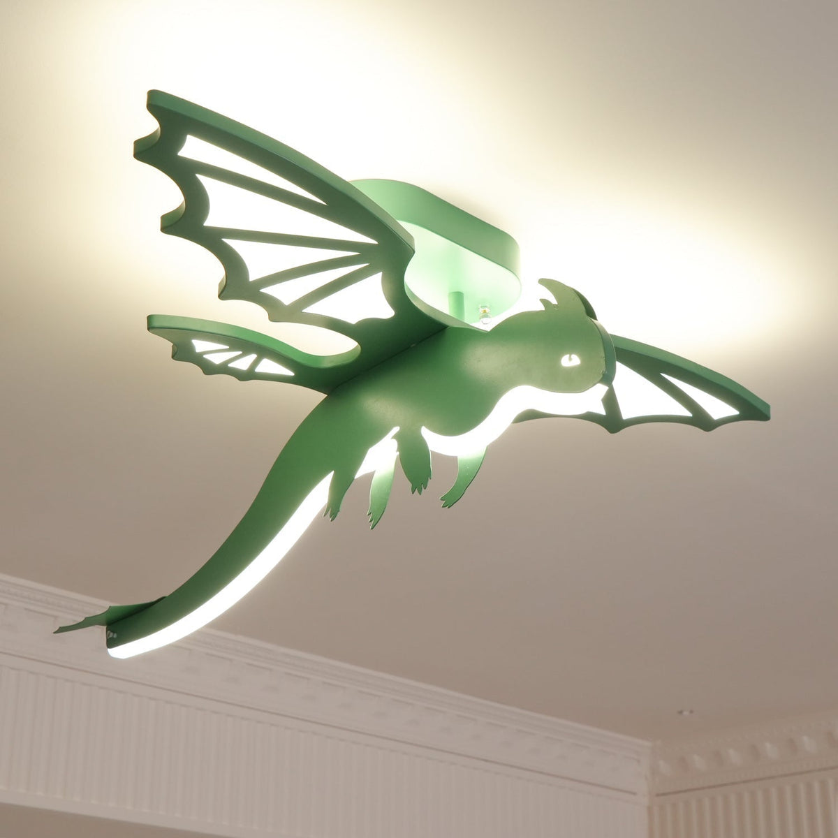 Miriora Ceiling Light Green Dinosaur LED