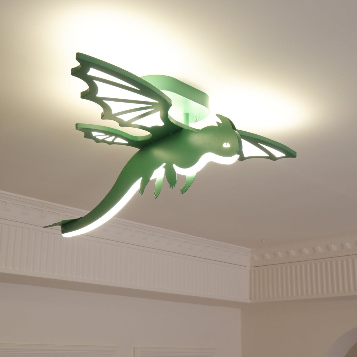 Miriora Ceiling Light Green Dinosaur LED