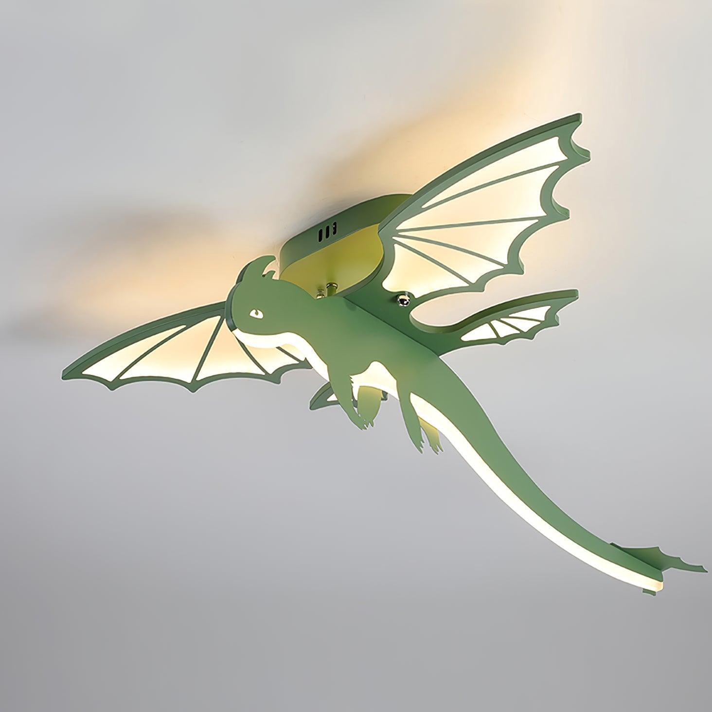 Miriora Ceiling Light Green Dinosaur LED