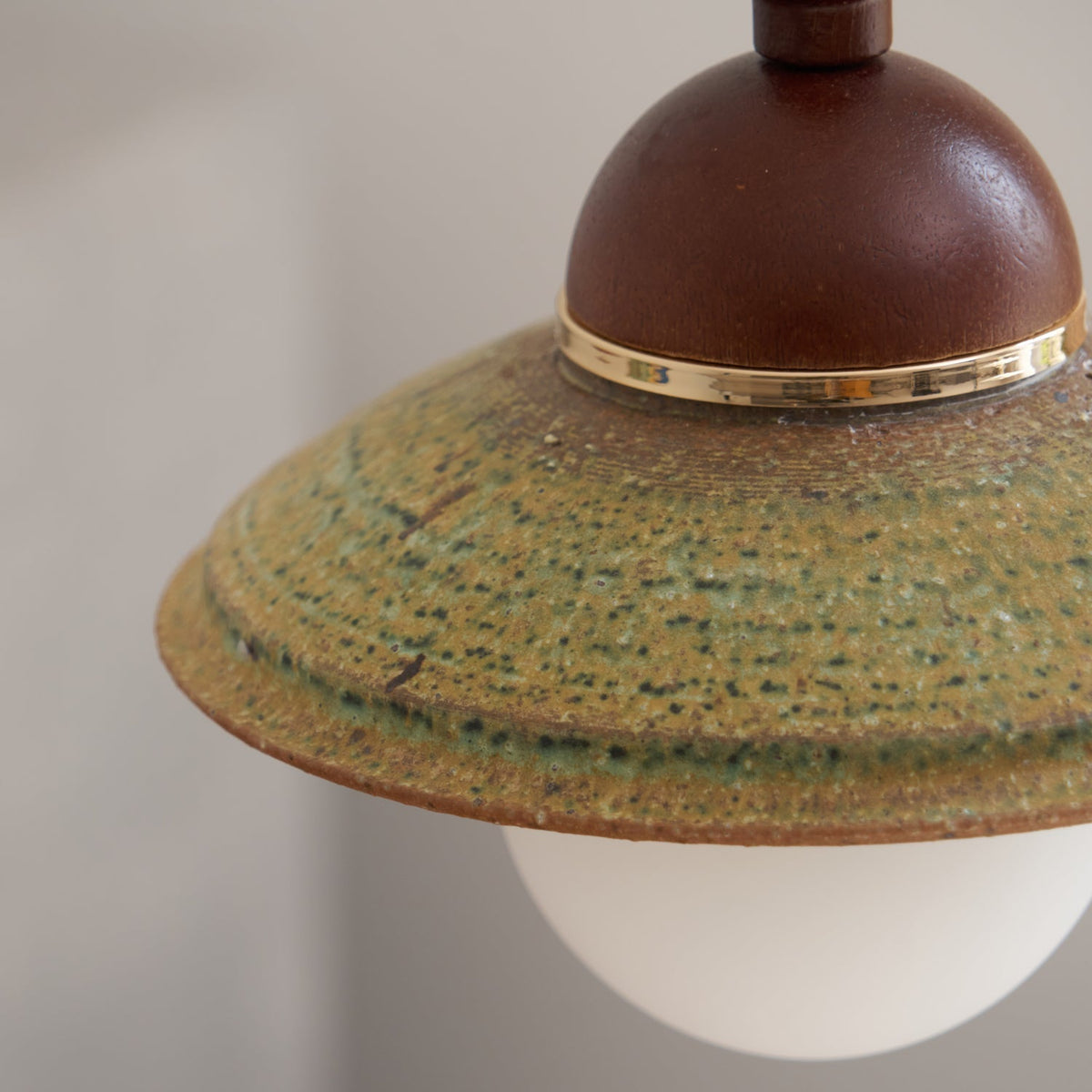 Macell Nordic Art Wood Ceramics Pendant Lamp