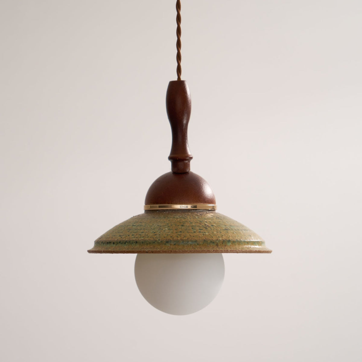 Macell Nordic Art Wood Ceramics Pendant Lamp