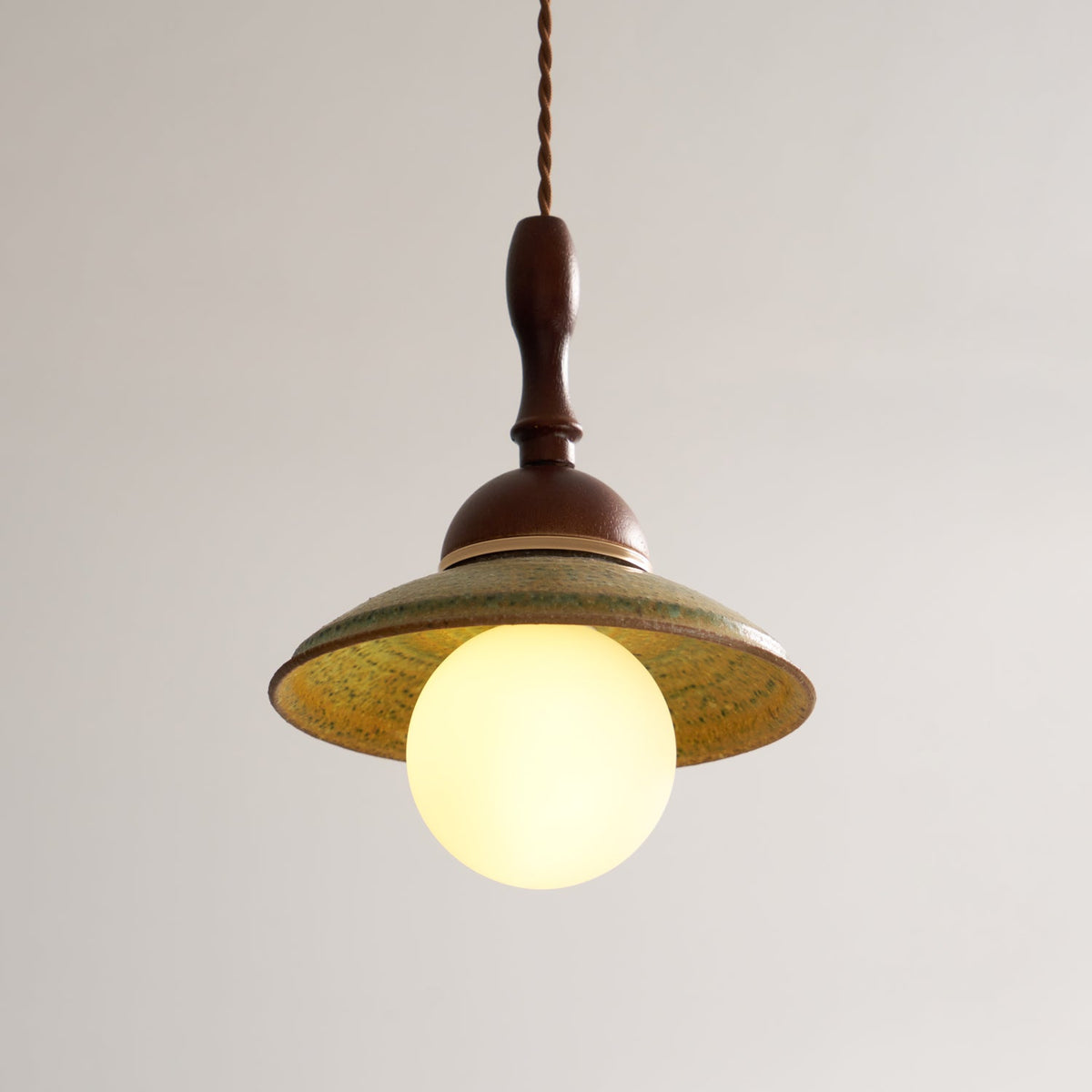 Macell Nordic Art Wood Ceramics Pendant Lamp