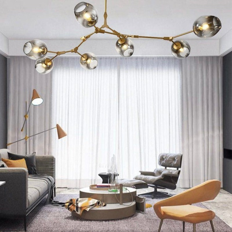Valentina Nordic Modern Glass Pendant Light Bubble - Neutral Decor