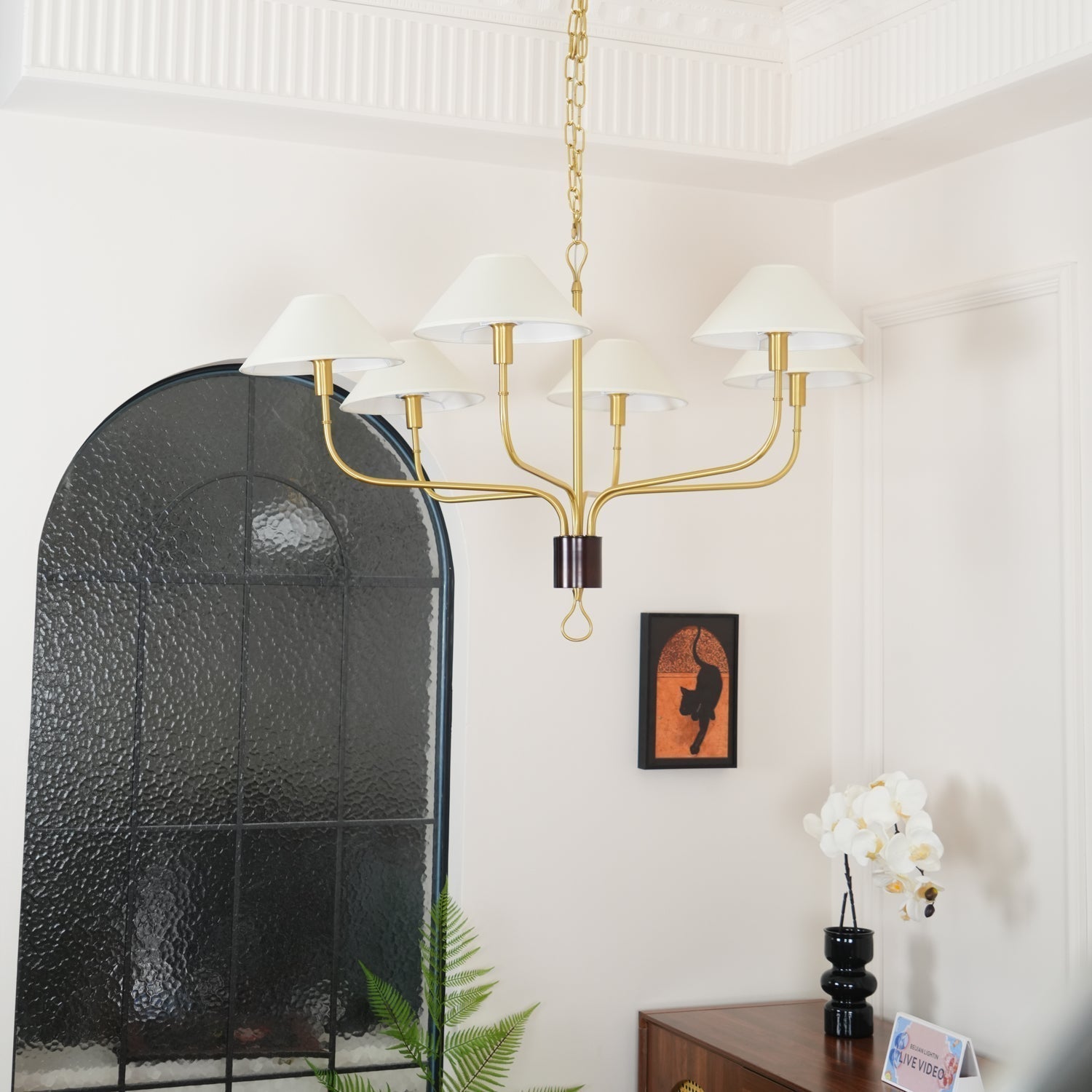 Bilt Classic Brass Tail Chandelier