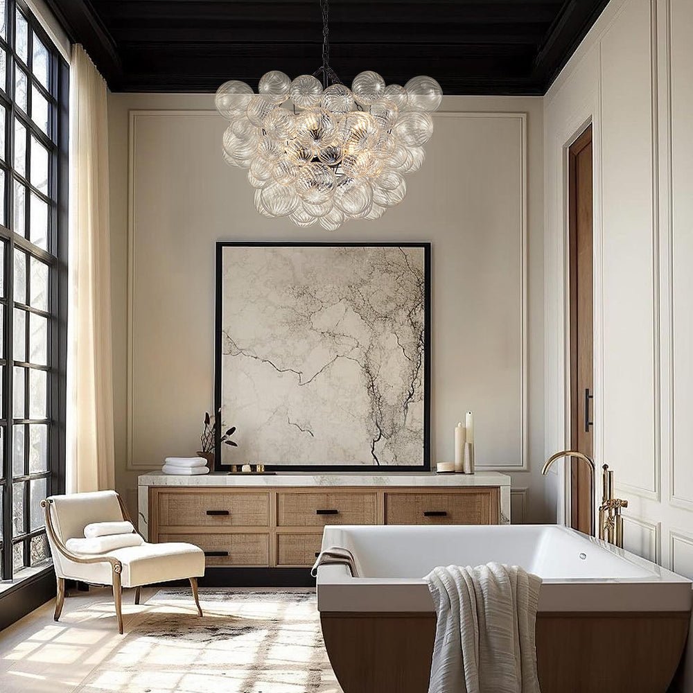 Aurora Chandelier Glass Ball Bubble Modern