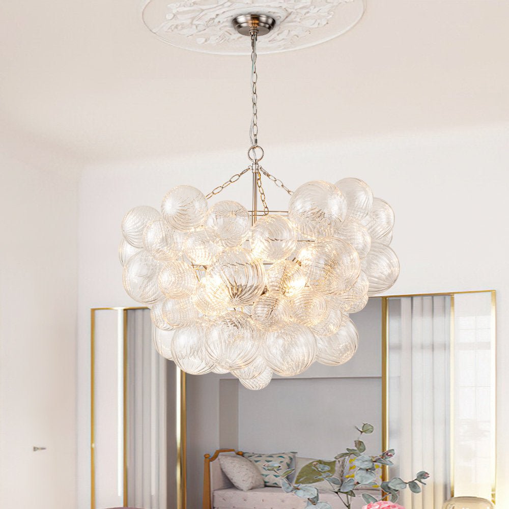 Aurora Chandelier Glass Ball Bubble Modern