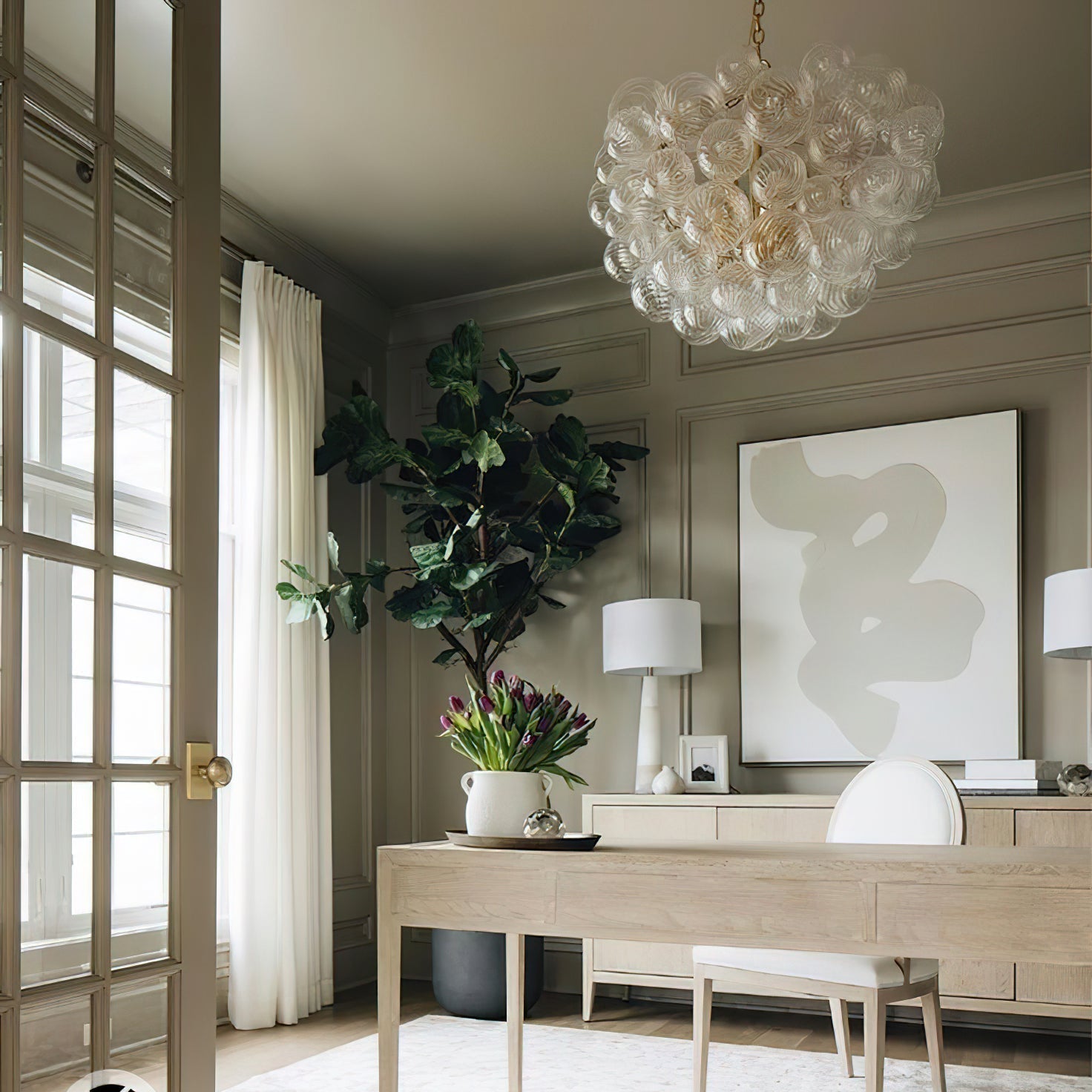 Aurora Chandelier Glass Ball Bubble Modern