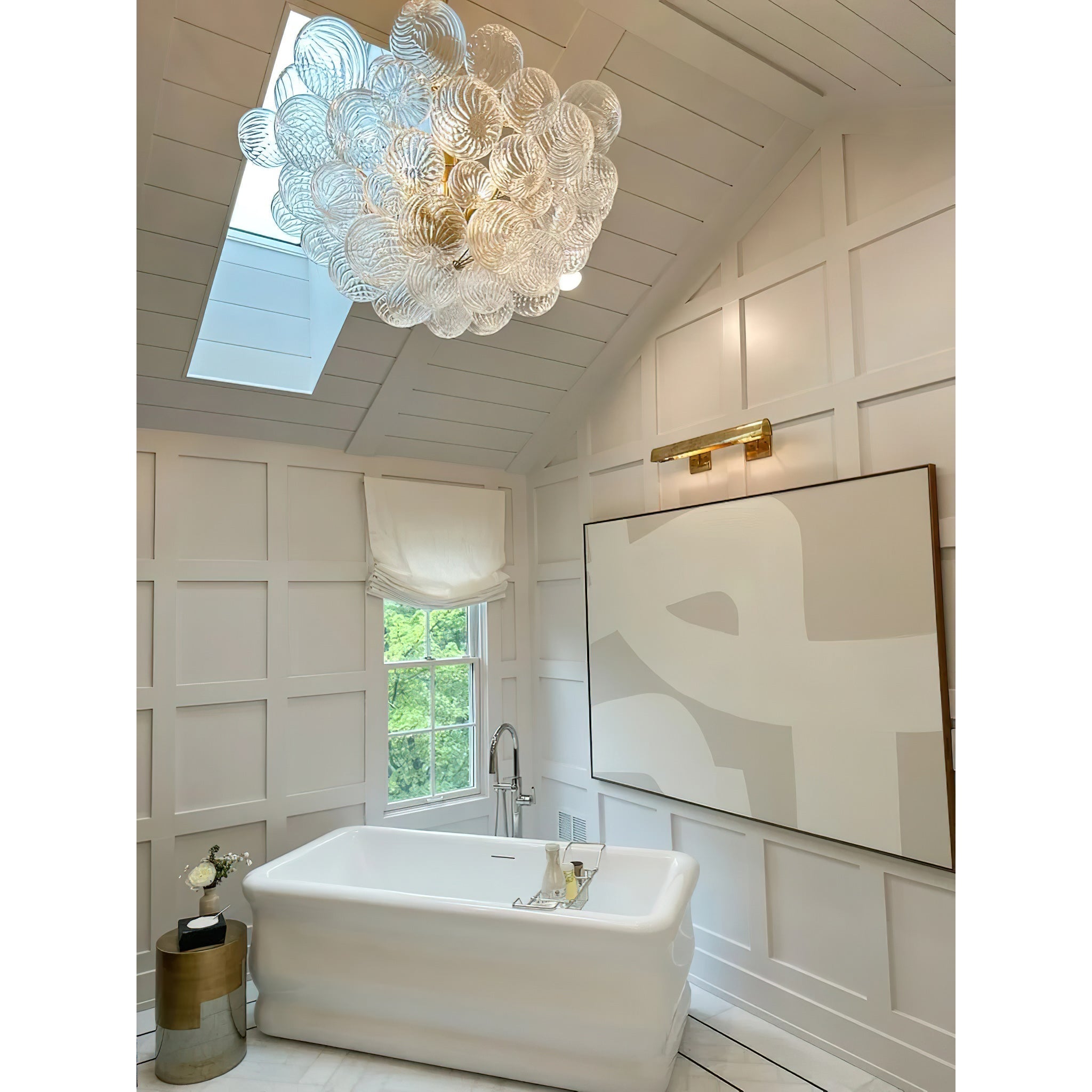 Aurora Chandelier Glass Ball Bubble Modern - Neutral Decor
