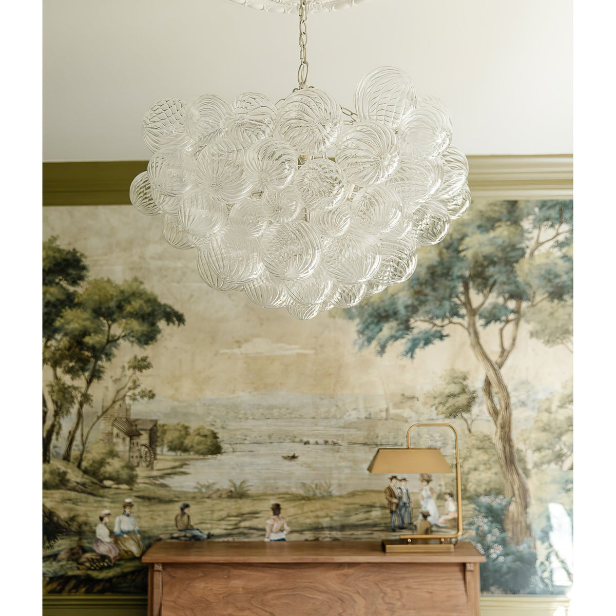 Aurora Chandelier Glass Ball Bubble Modern