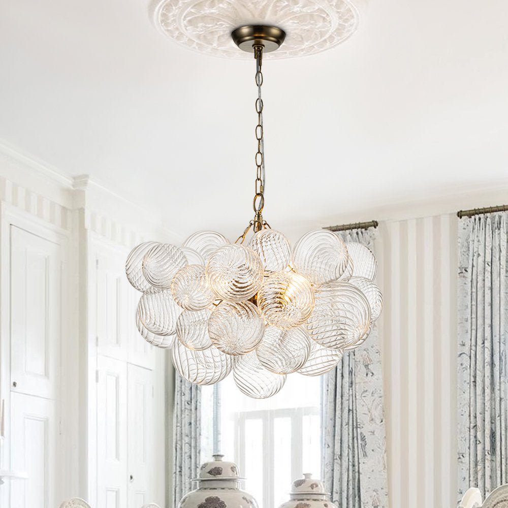 Aurora Chandelier Glass Ball Bubble Modern
