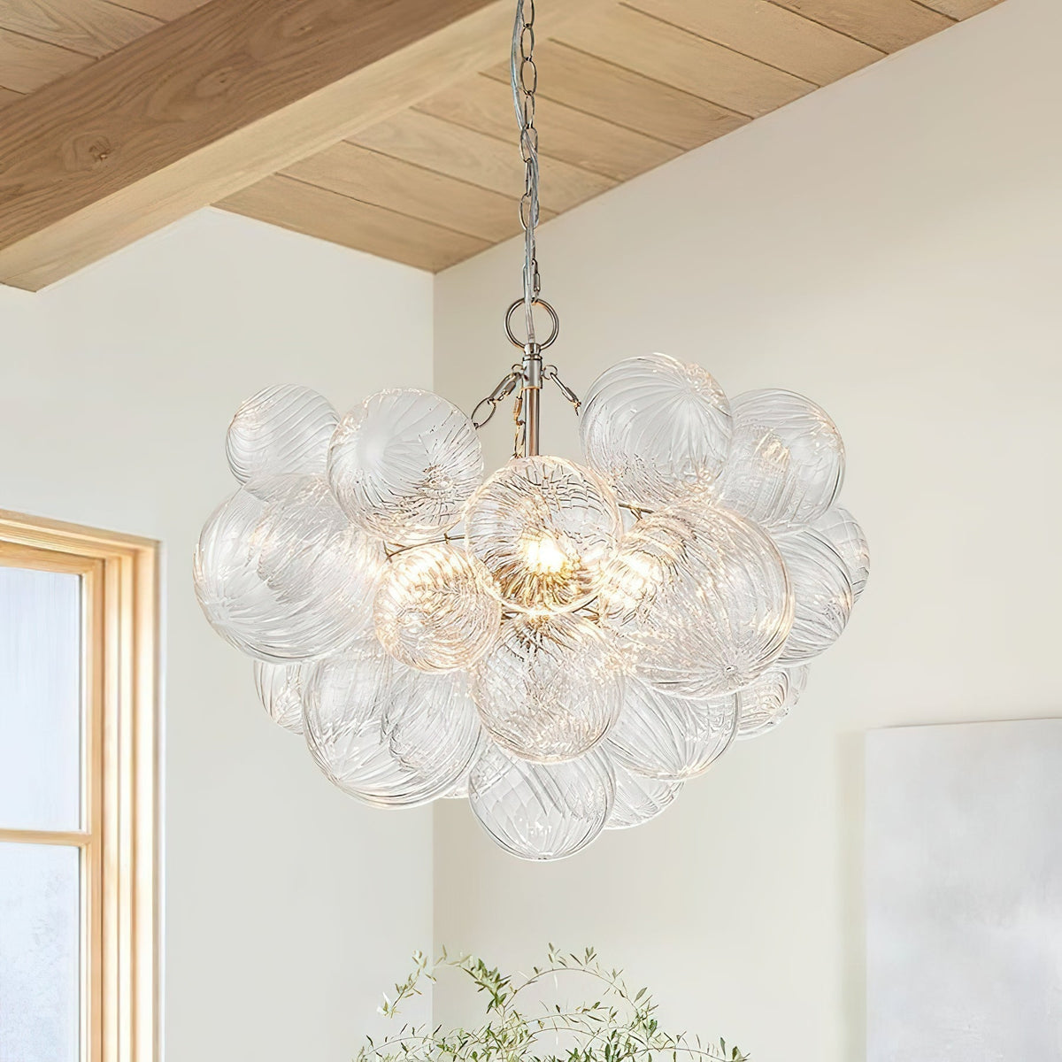 Aurora Chandelier Glass Ball Bubble Modern