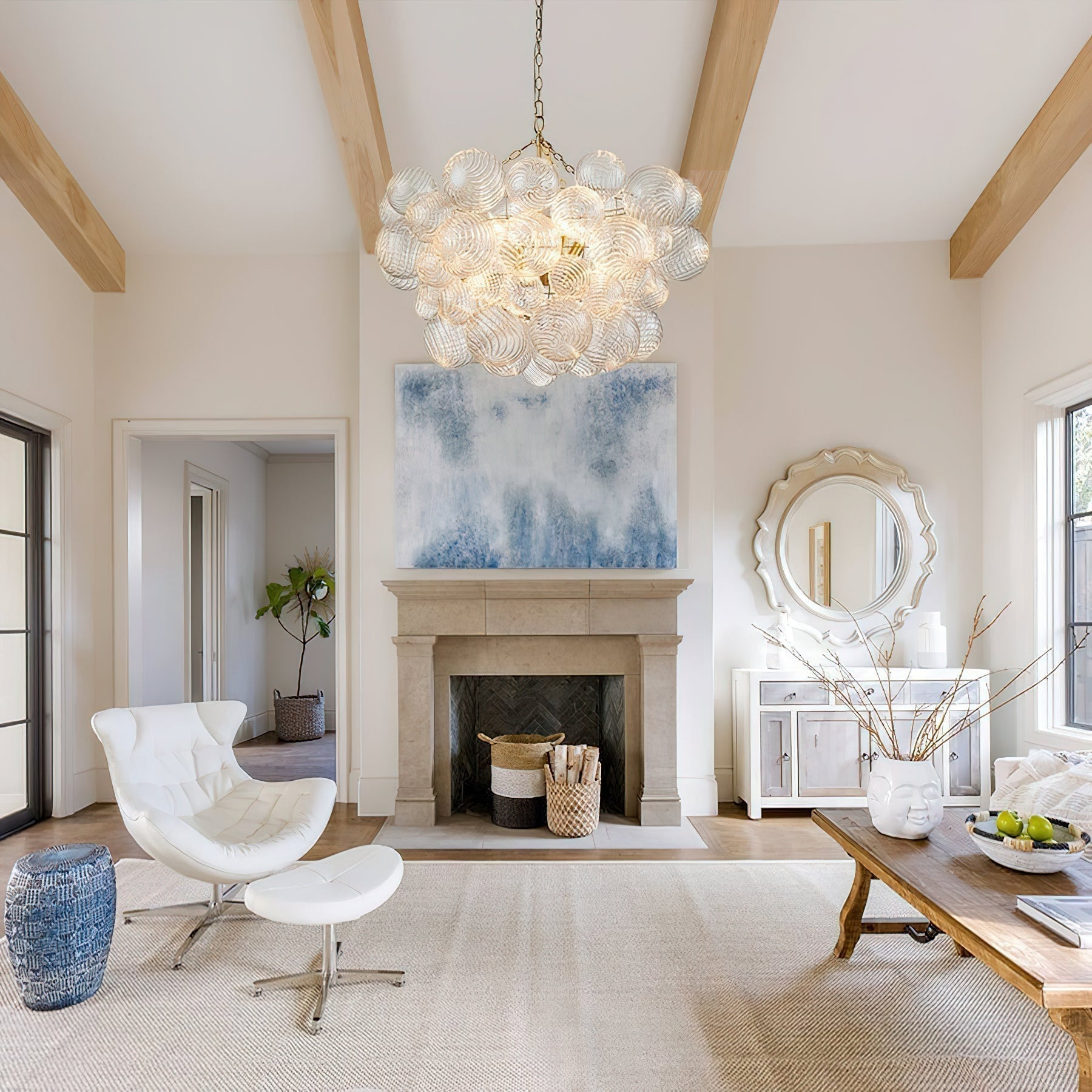 Aurora Chandelier Glass Ball Bubble Modern