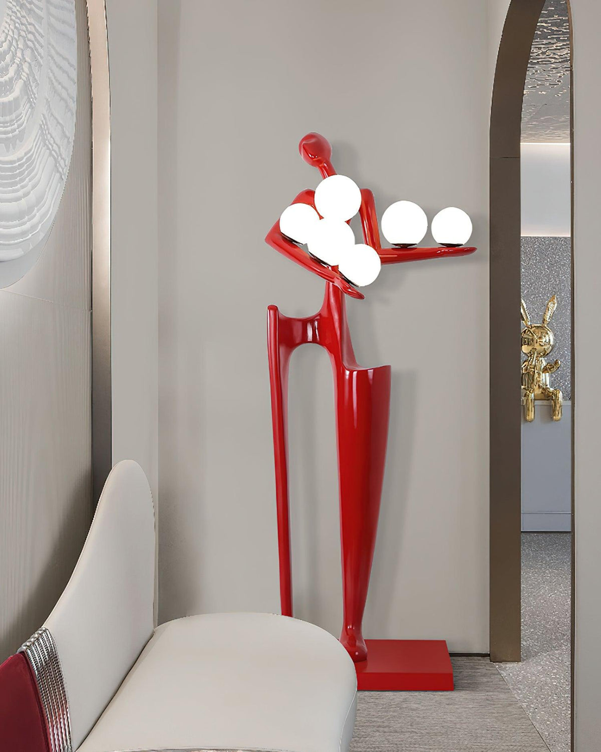 Viraeette Plastic Artistic Floor Lamp