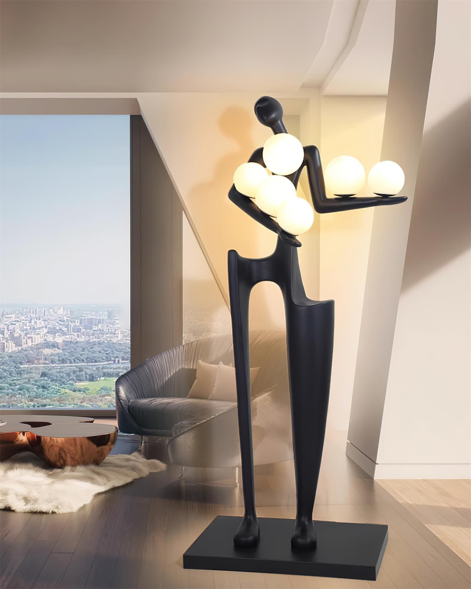 Viraeette Plastic Artistic Floor Lamp
