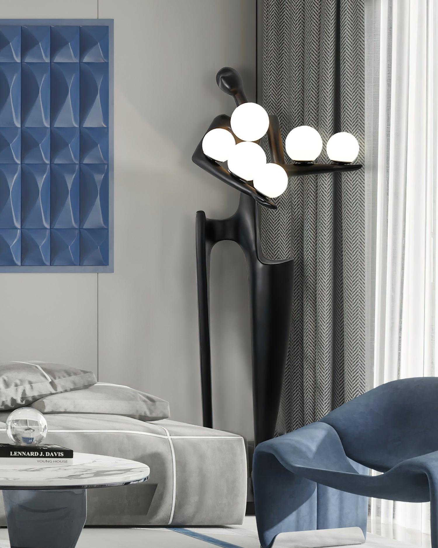 Viraeette Plastic Artistic Floor Lamp