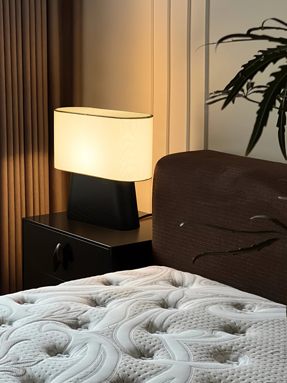 Grashen Wood & Fabric Table Lamp