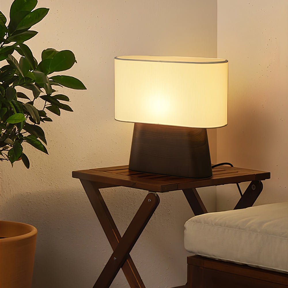 Grashen Wood & Fabric Table Lamp