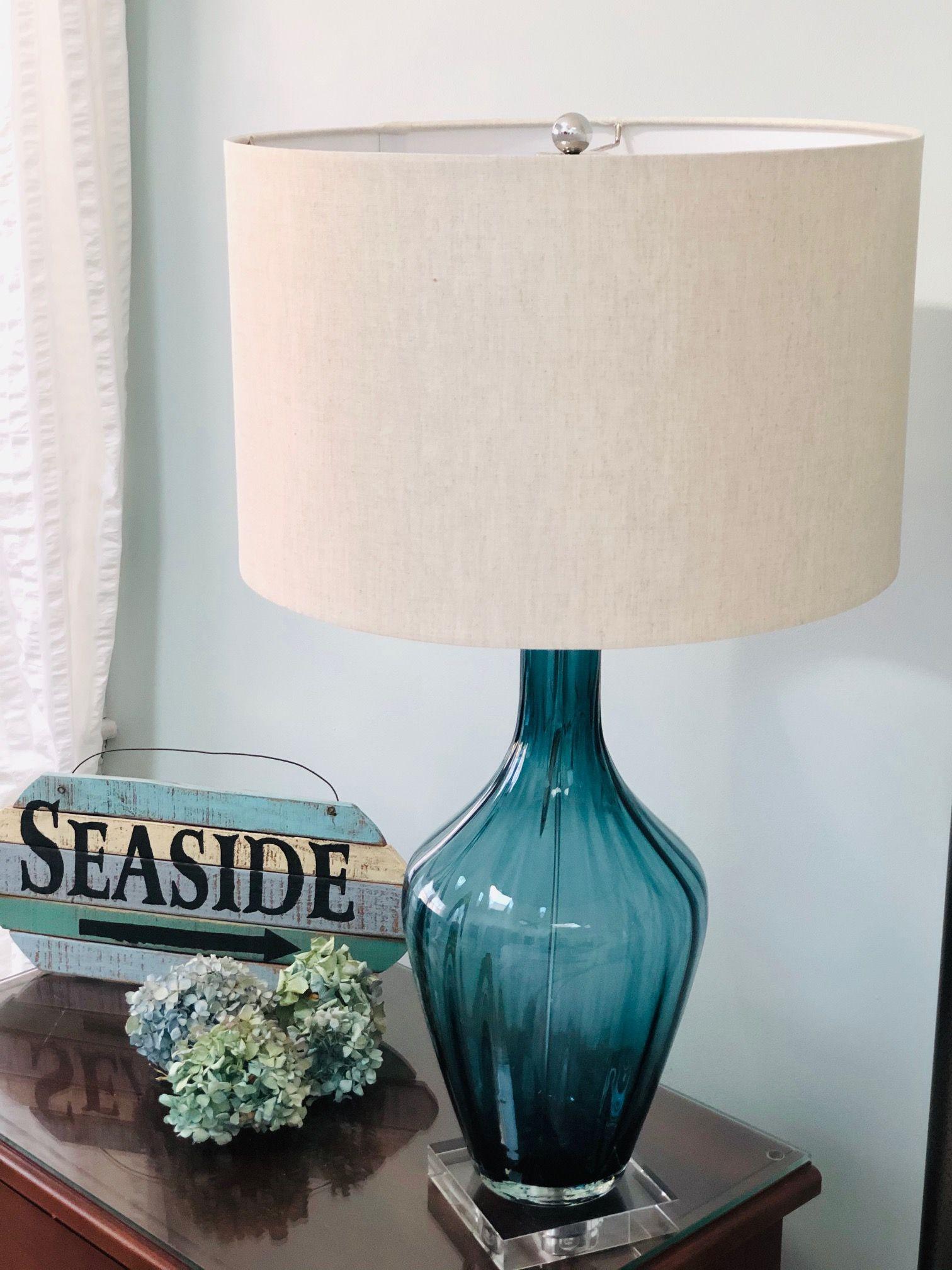 Syphae Glass Table Lamp - Neutral Decor