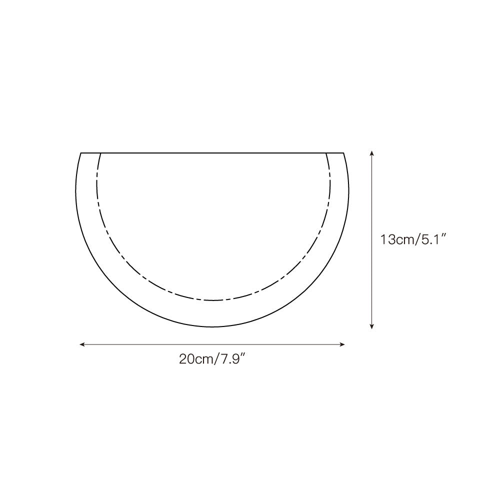 Cuvenarae Modern Minimalist Moon Travertine Wall Lamp