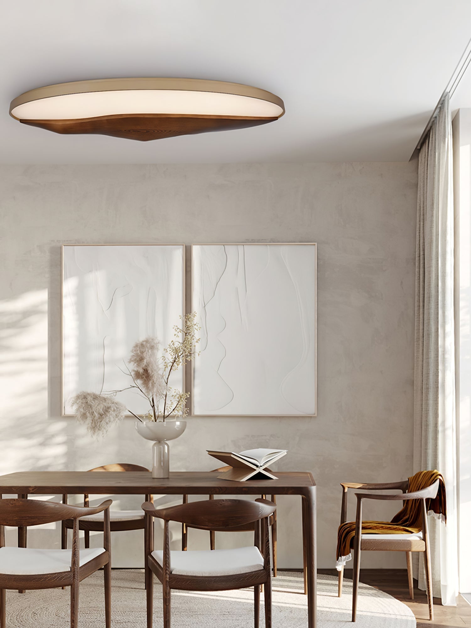 Vishaarae Scandi Wooden Ceiling Light