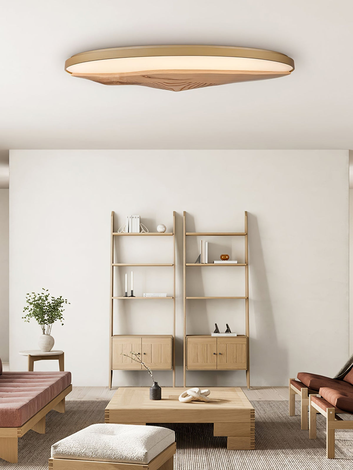 Vishaarae Scandi Wooden Ceiling Light