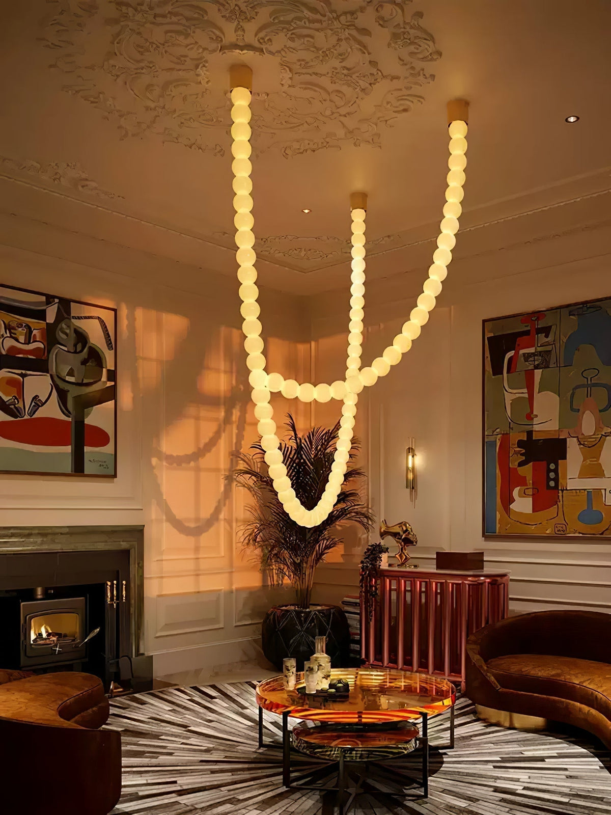 Kanell Brass Sputnik Chandelier