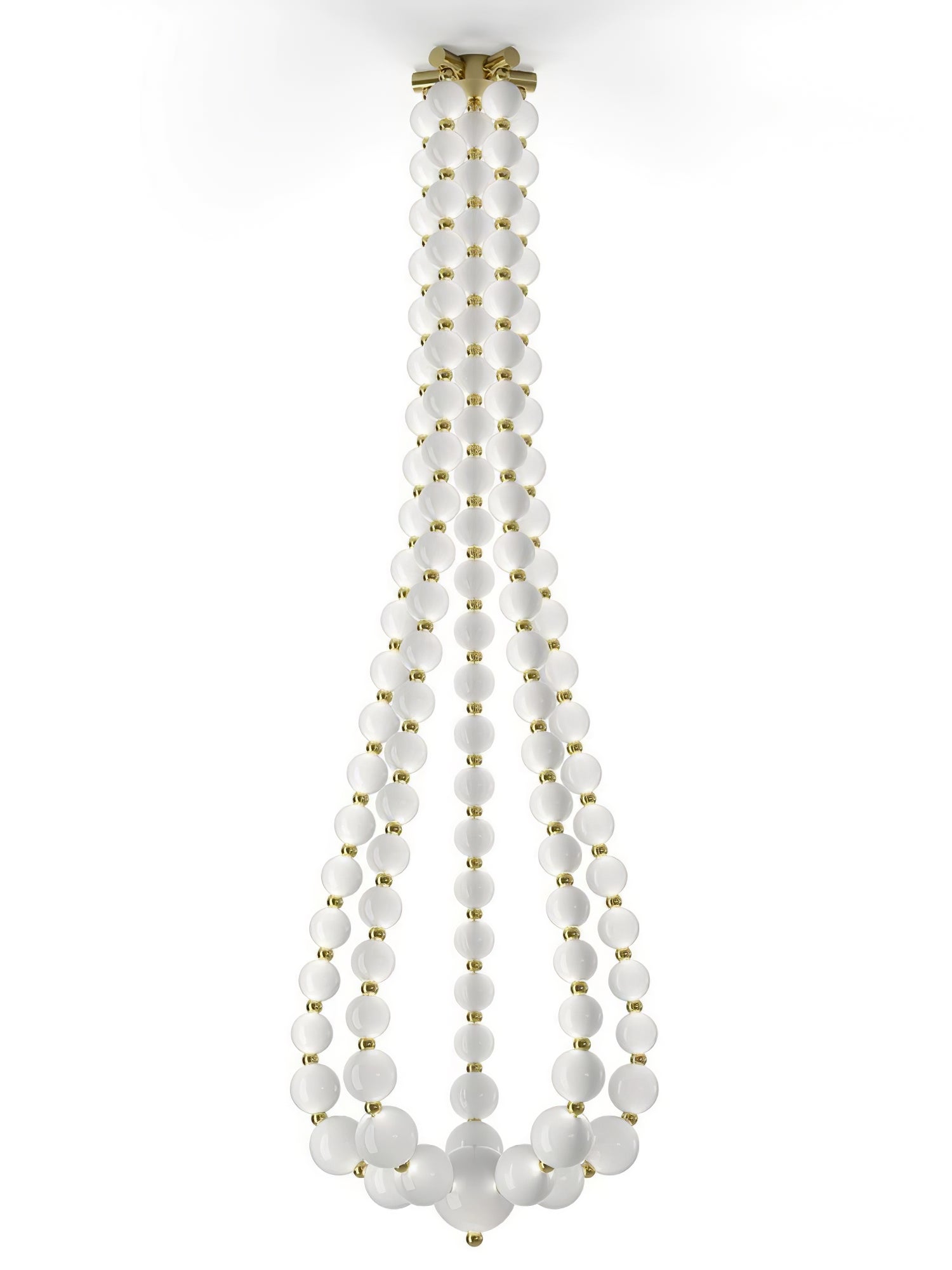 PearlCascade Glass Bead Chandelier
