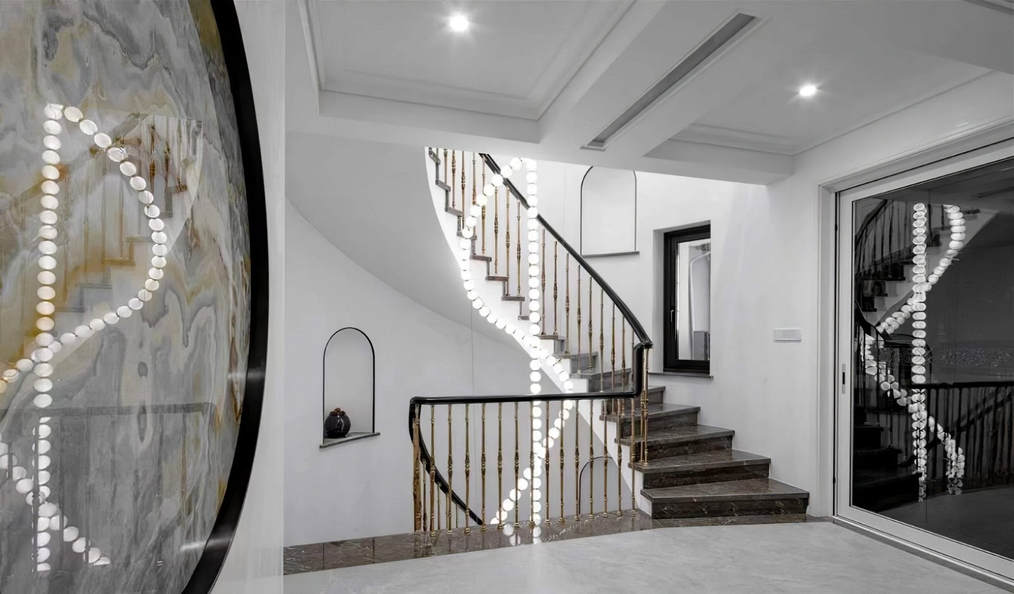 Kanell Brass Sputnik Chandelier