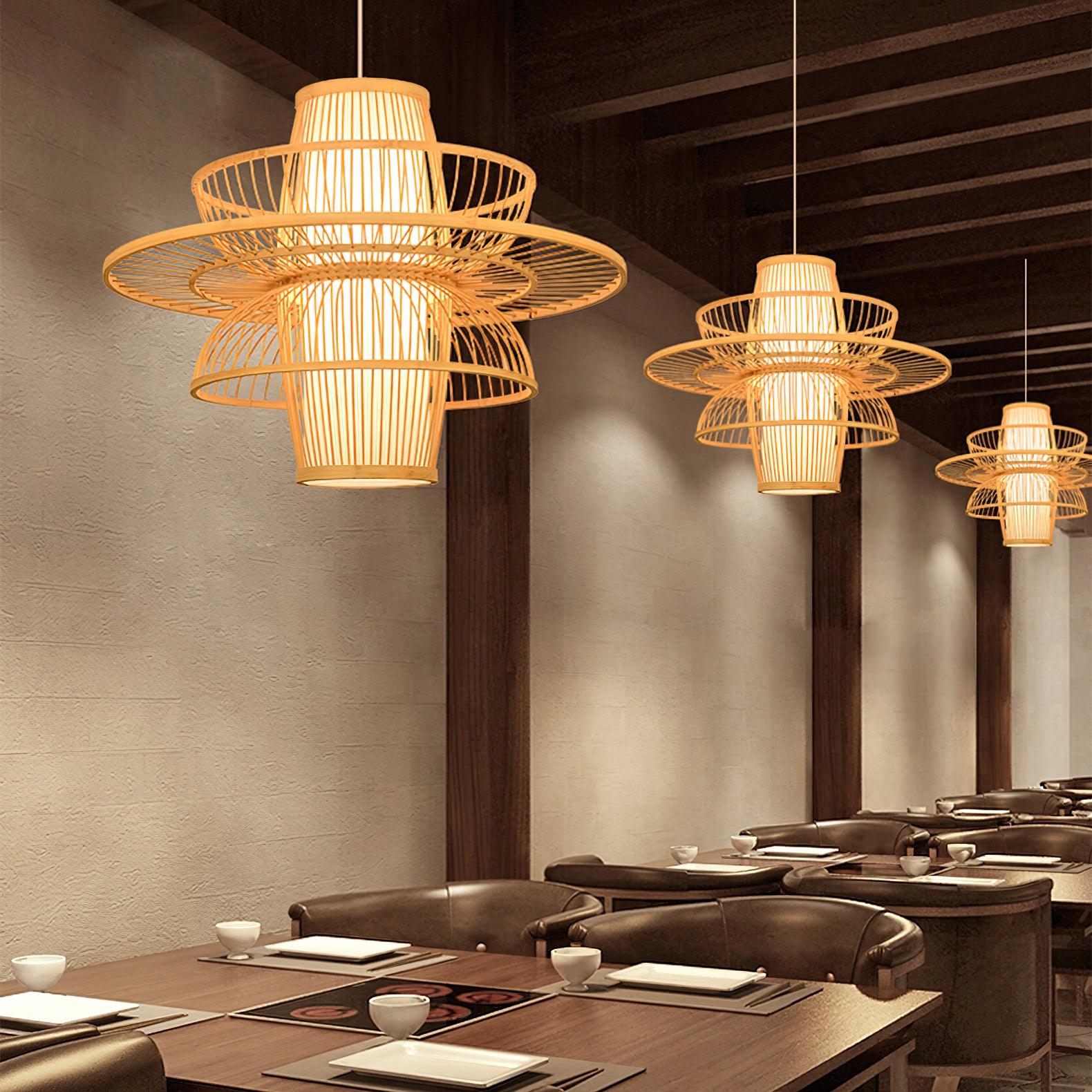 Gsplen Handmade Sigyn Bamboo Pendant Lamp