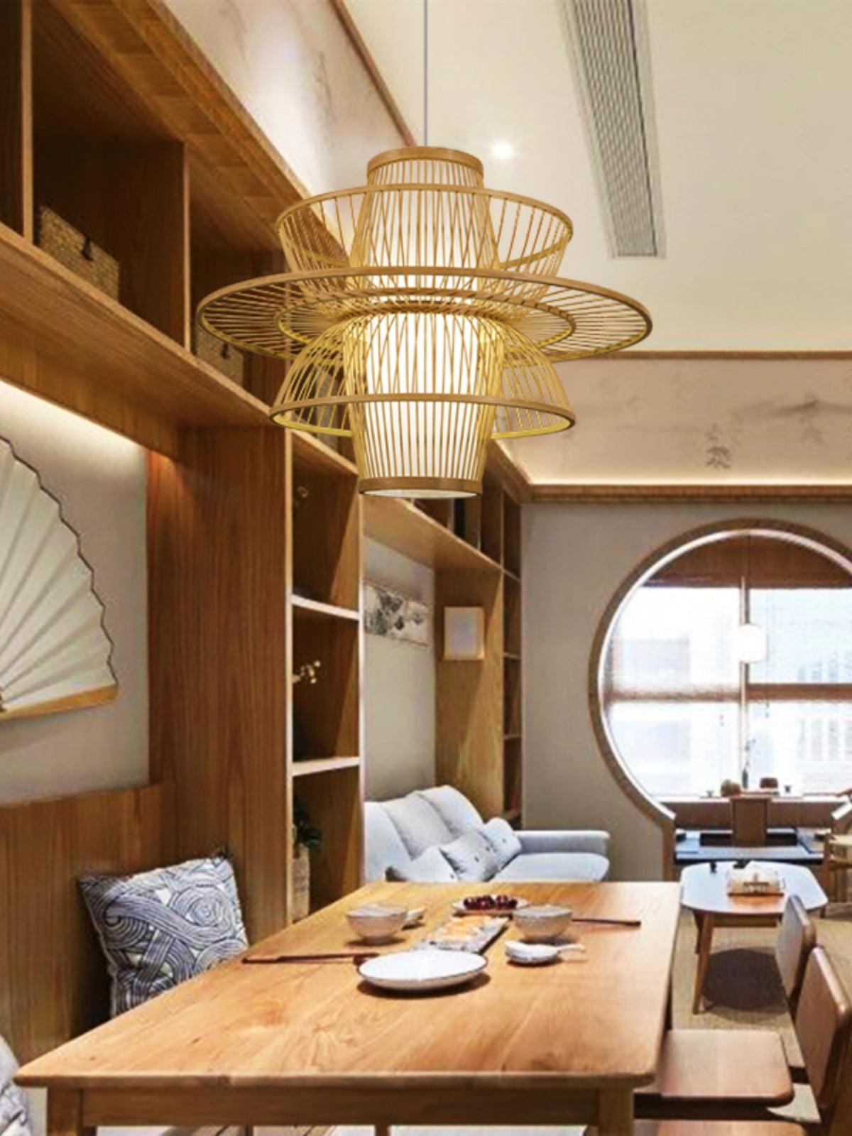 Gsplen Handmade Sigyn Bamboo Pendant Lamp