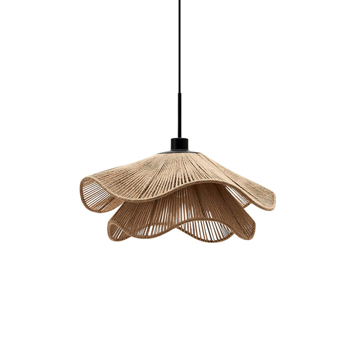 Avenaenne Pendant Lamp Handmade Straw Hat Double Layer
