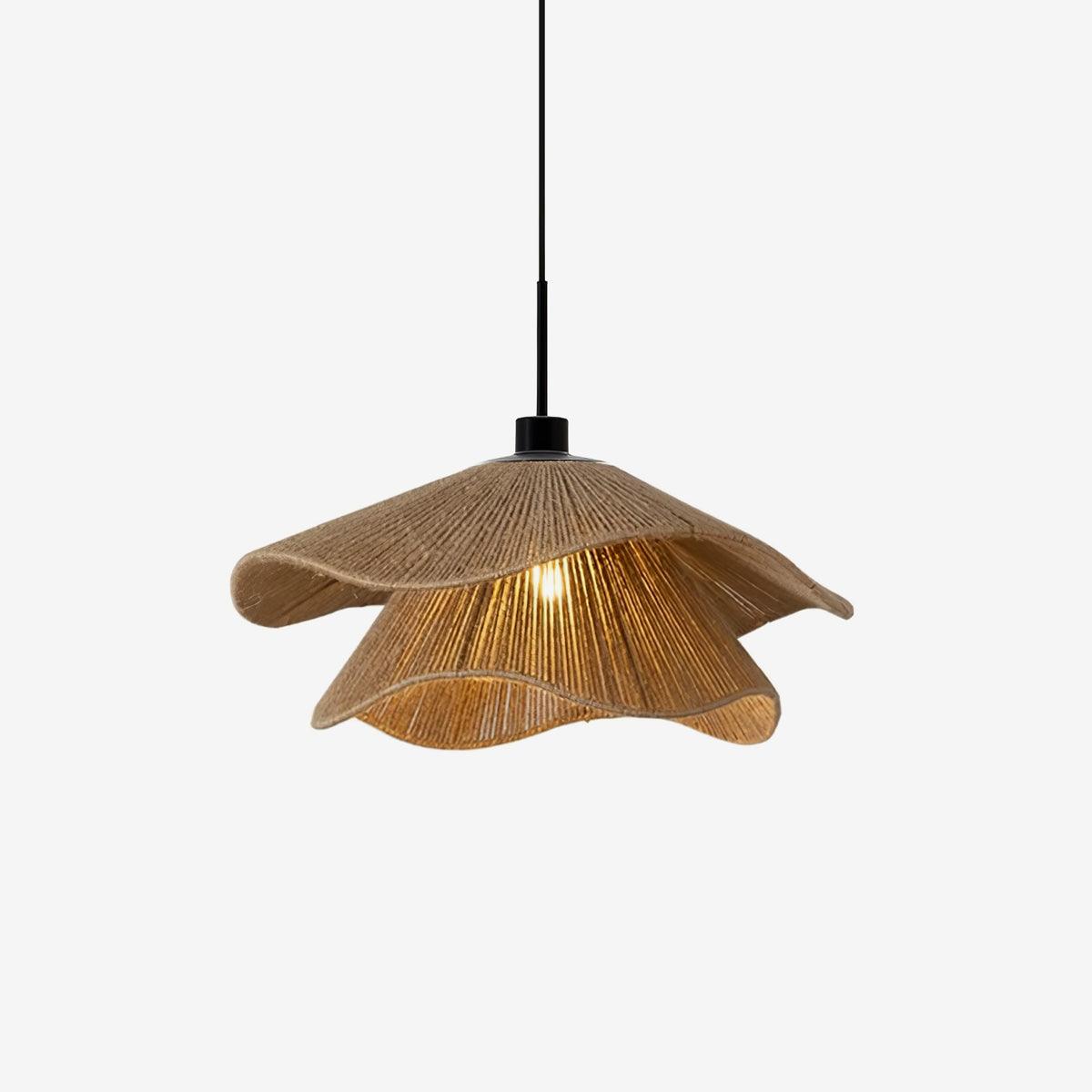 Avenaenne Pendant Lamp Handmade Straw Hat Double Layer