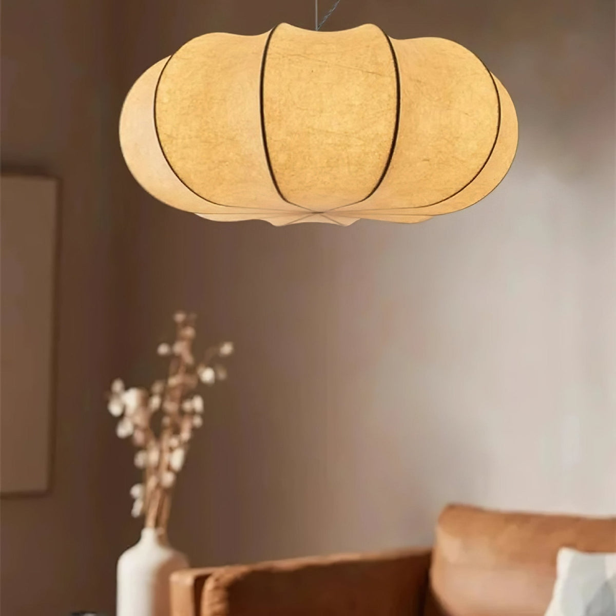 Bovena Silk Traditional Pendant Lamp