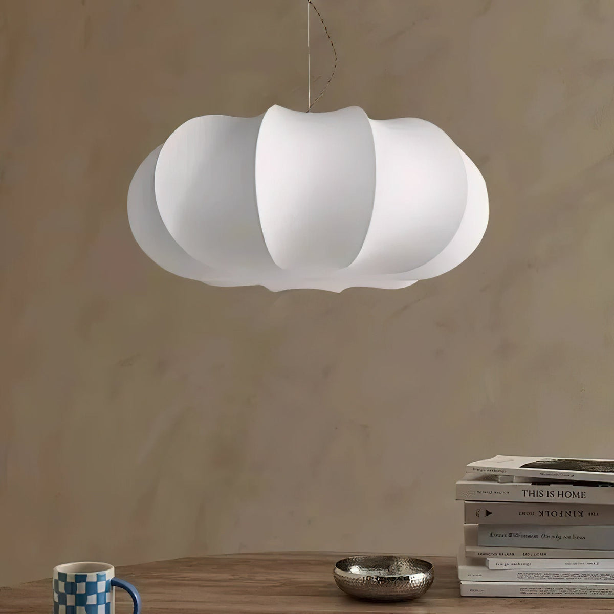 Bovena Silk Traditional Pendant Lamp