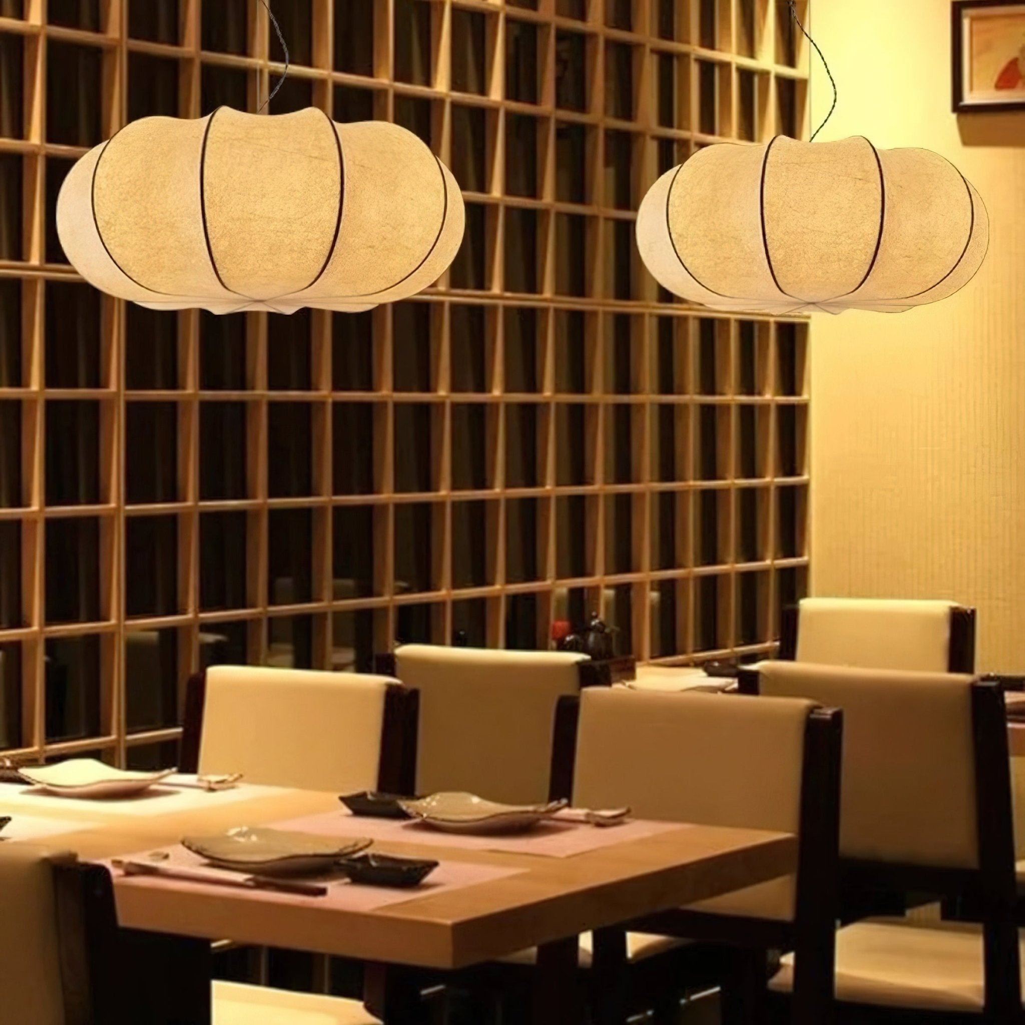 Bovena Silk Traditional Pendant Lamp