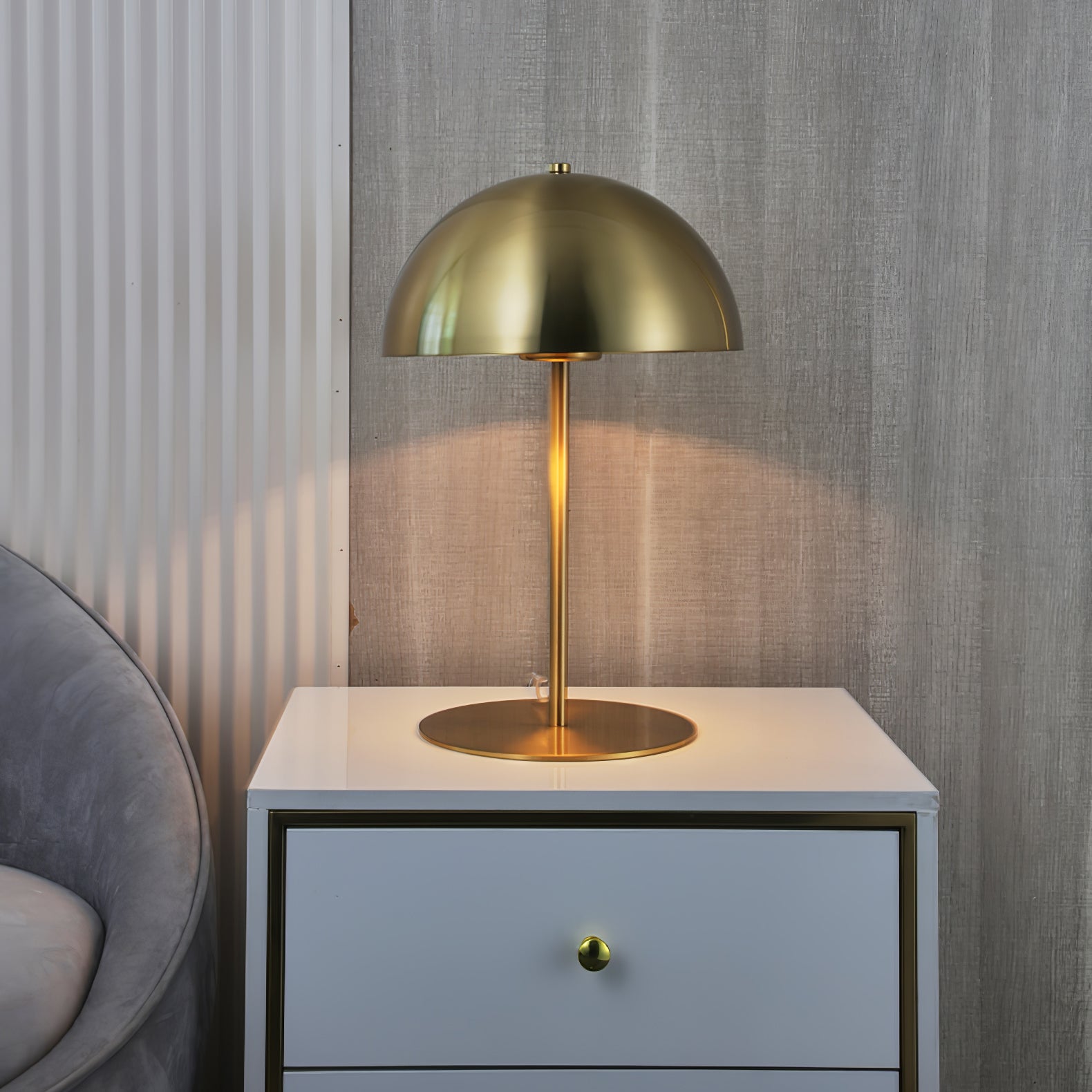 Zephen Acrylic Scandinavian Table Lamp - Neutral Decor