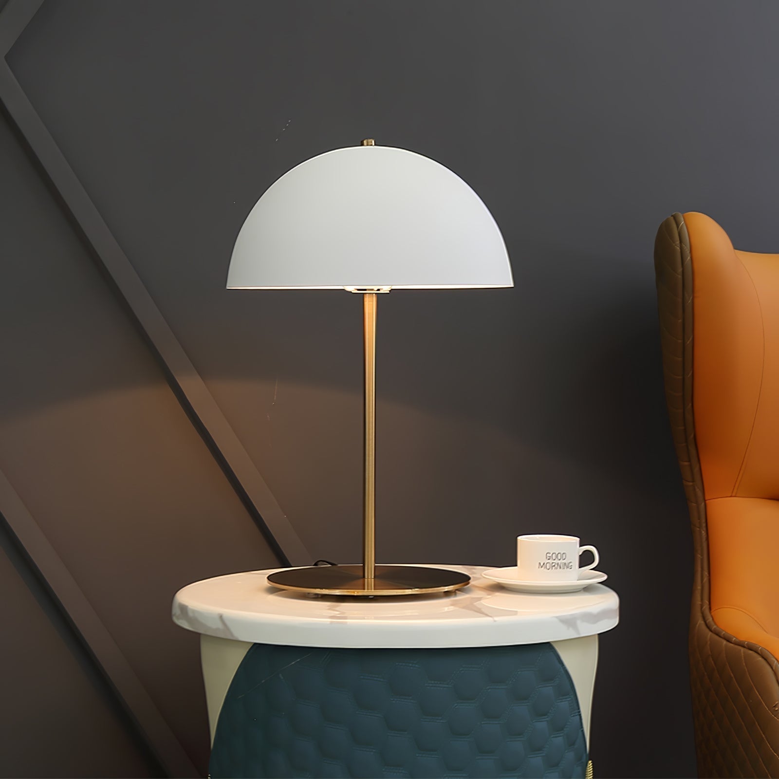 Zephen Acrylic Scandinavian Table Lamp - Neutral Decor