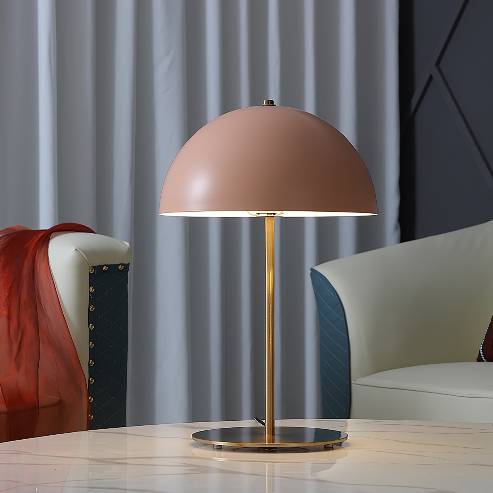 Zephen Acrylic Scandinavian Table Lamp - Neutral Decor