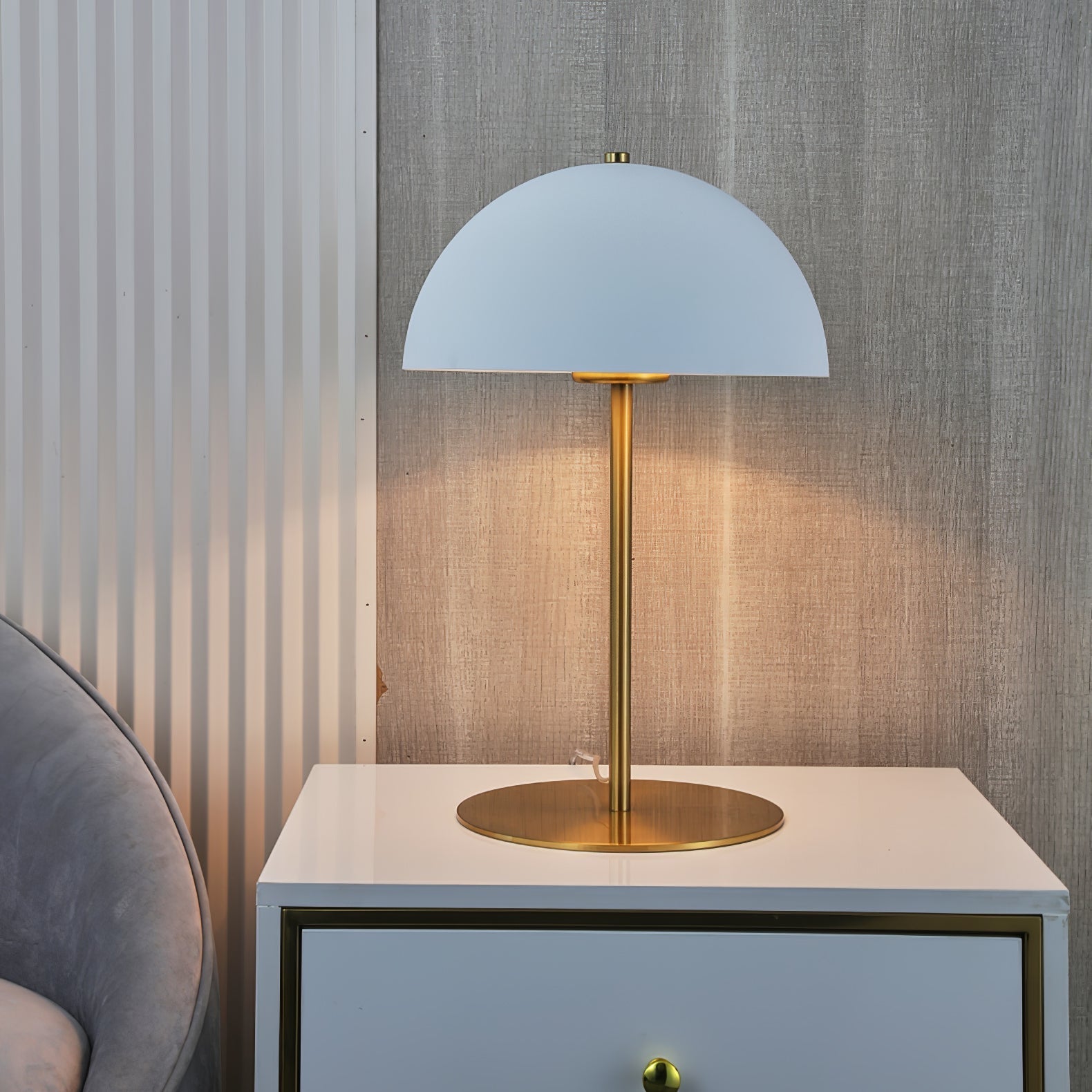 Zephen Acrylic Scandinavian Table Lamp - Neutral Decor