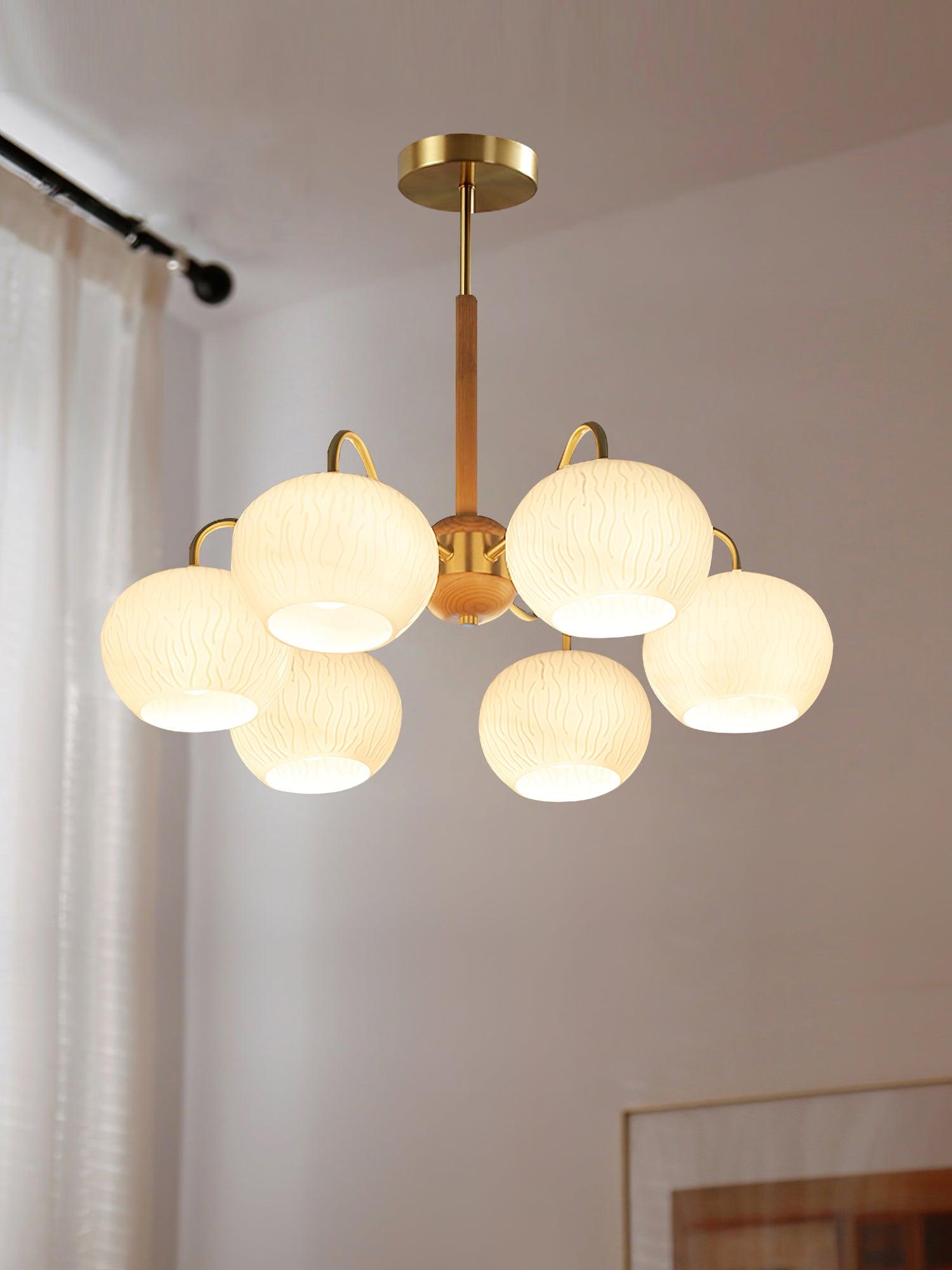 Elyra Elegant Wood Chandelier