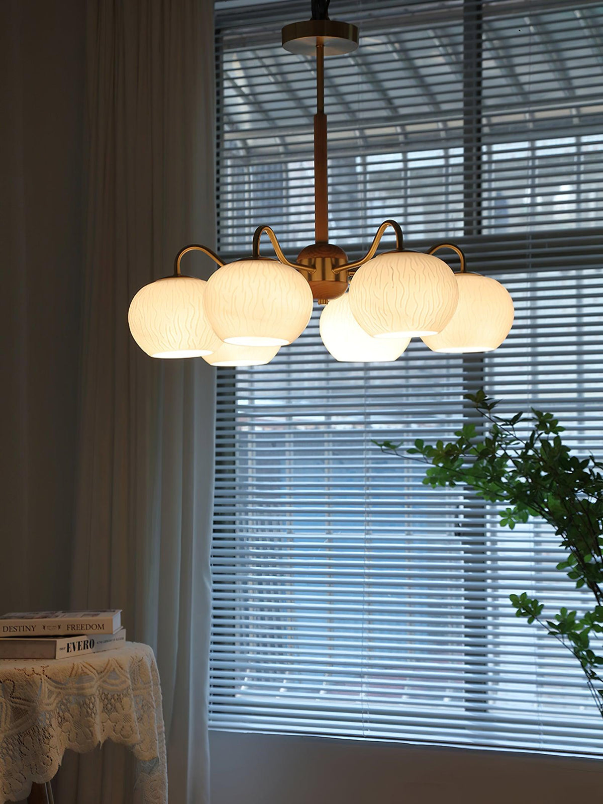 Elyra Elegant Wood Chandelier