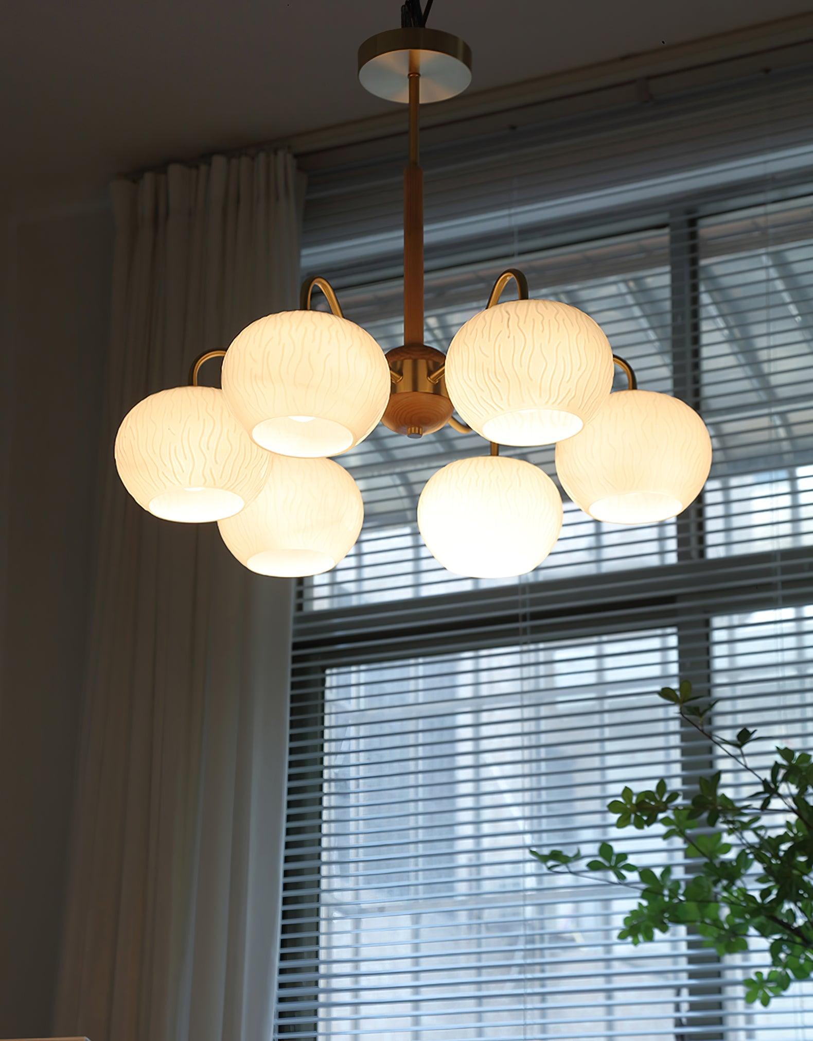 Elyra Elegant Wood Chandelier