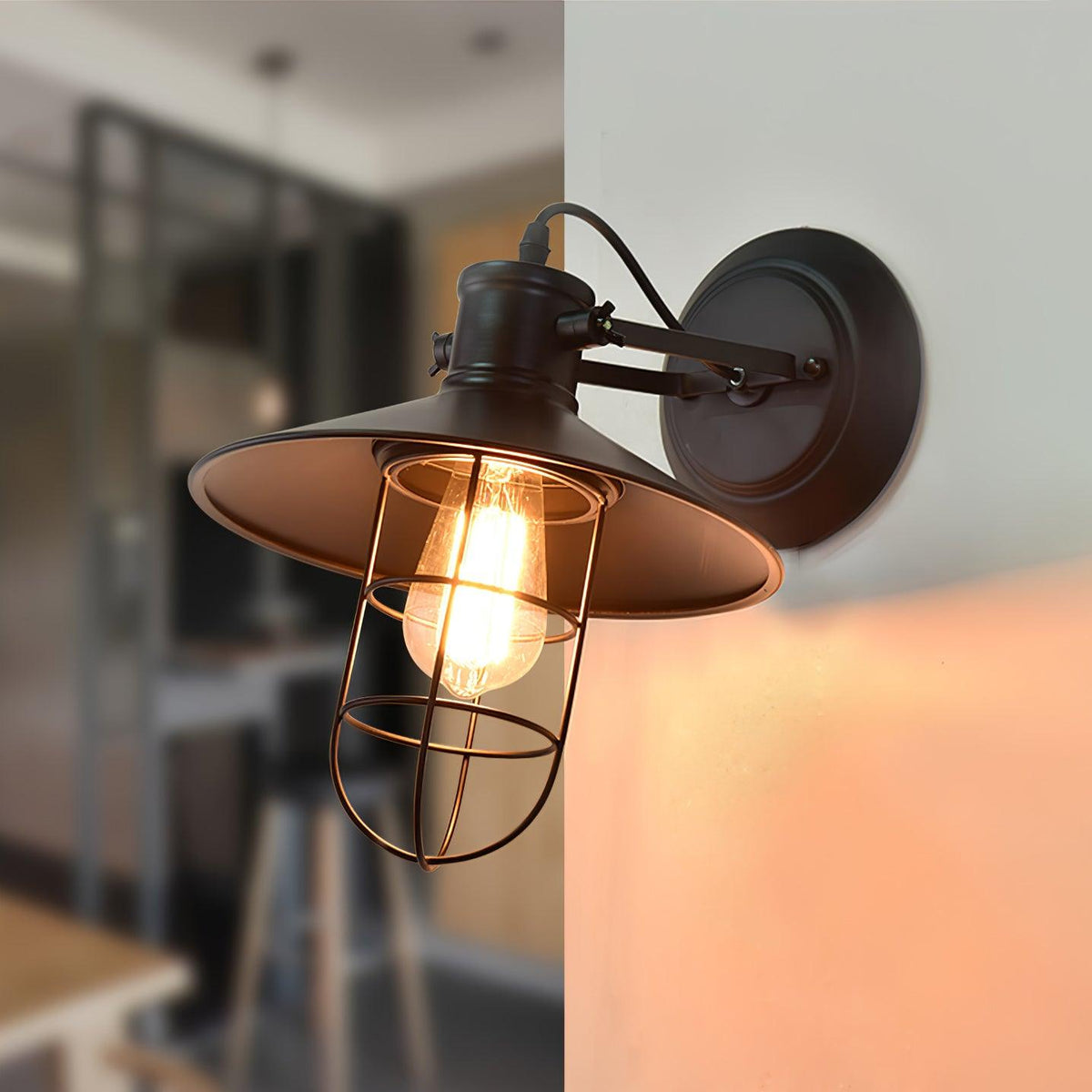 Eiraniella Abnormal Harbour Industrial Glass Wall Light