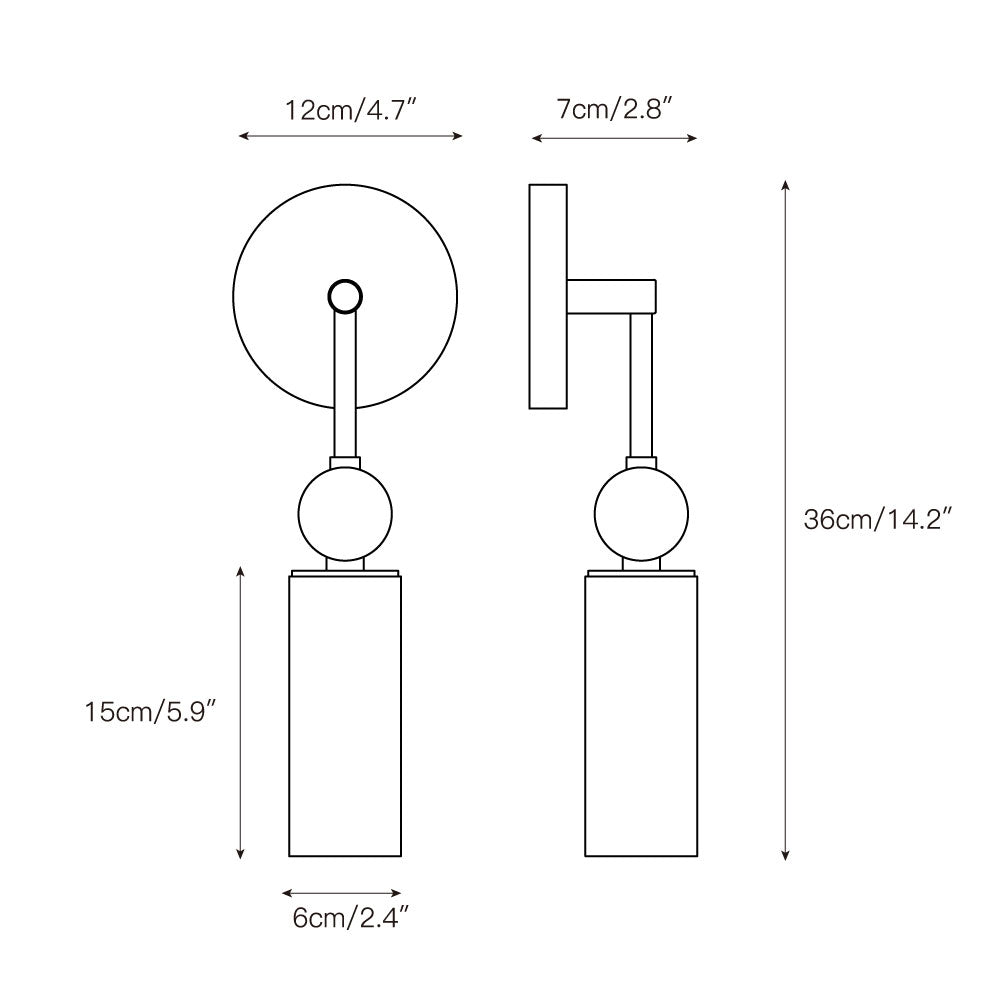 Eiraina Alabaster Plug-in Wall Sconce