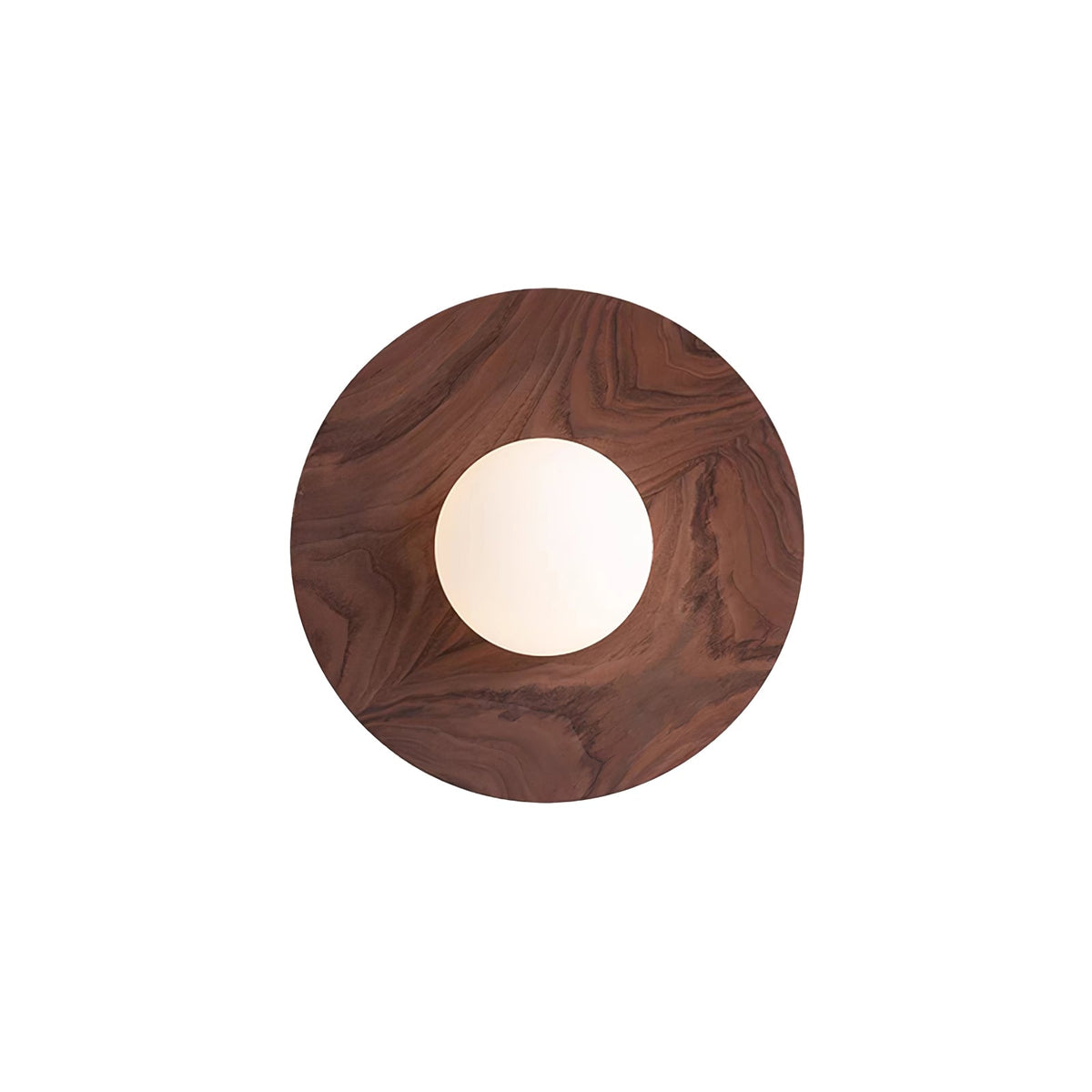 Eloza Modern Minimalist Wooden Glass Wall Light