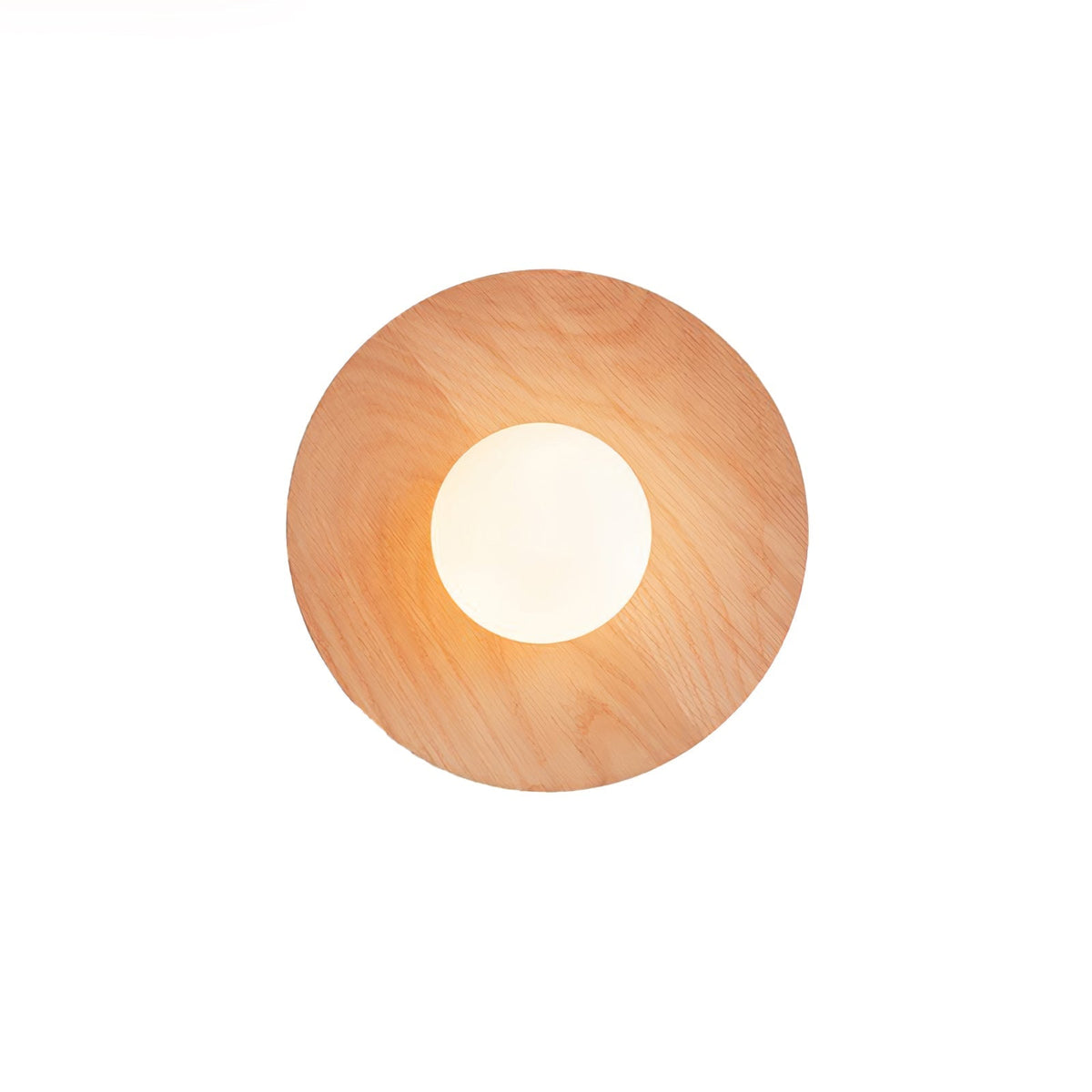 Eloza Modern Minimalist Wooden Glass Wall Light