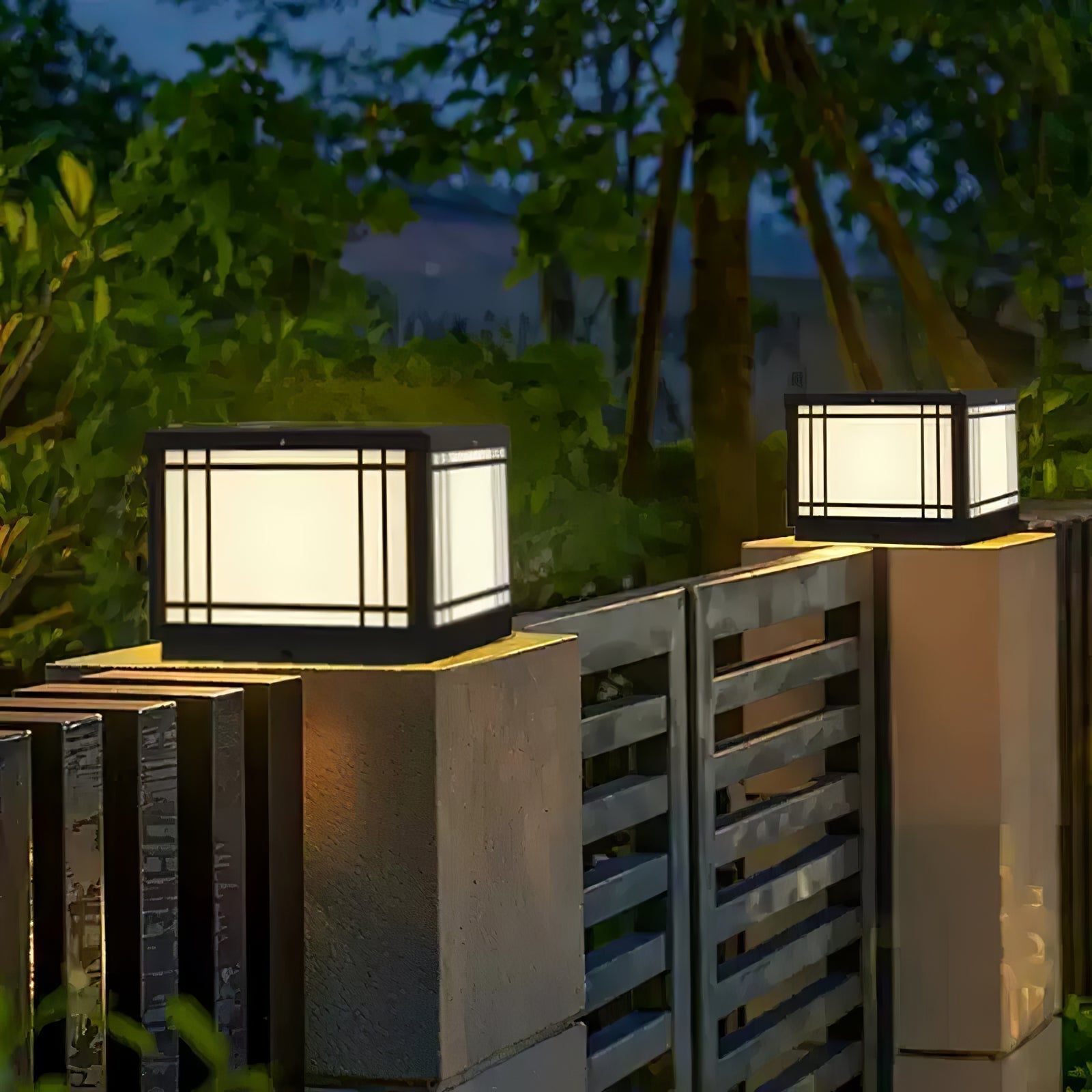 Harrison Classic Premium Solar Cube Outdoor Lamp